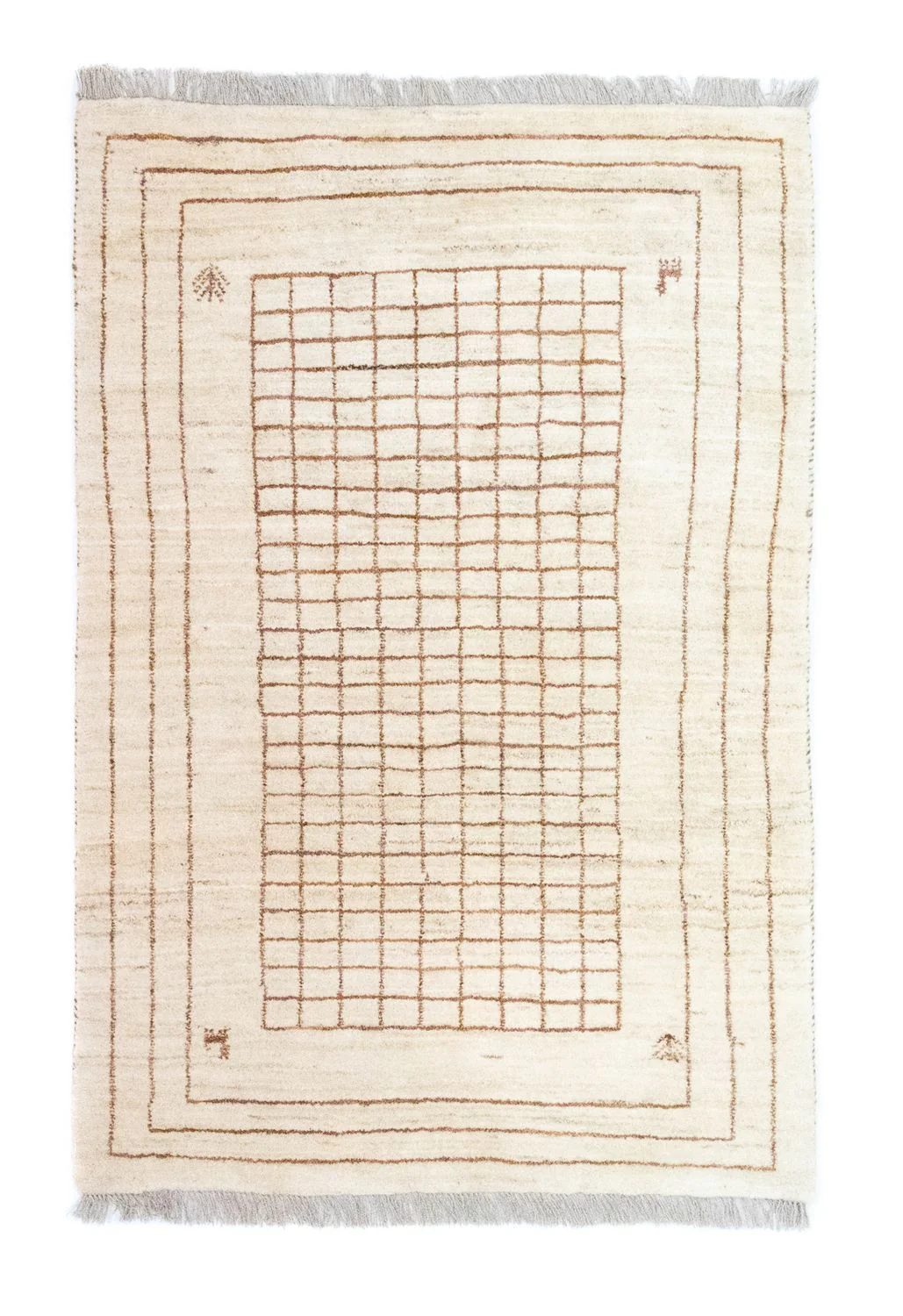 Gabbeh Teppich - Perser 145 x 100 cm - beige
