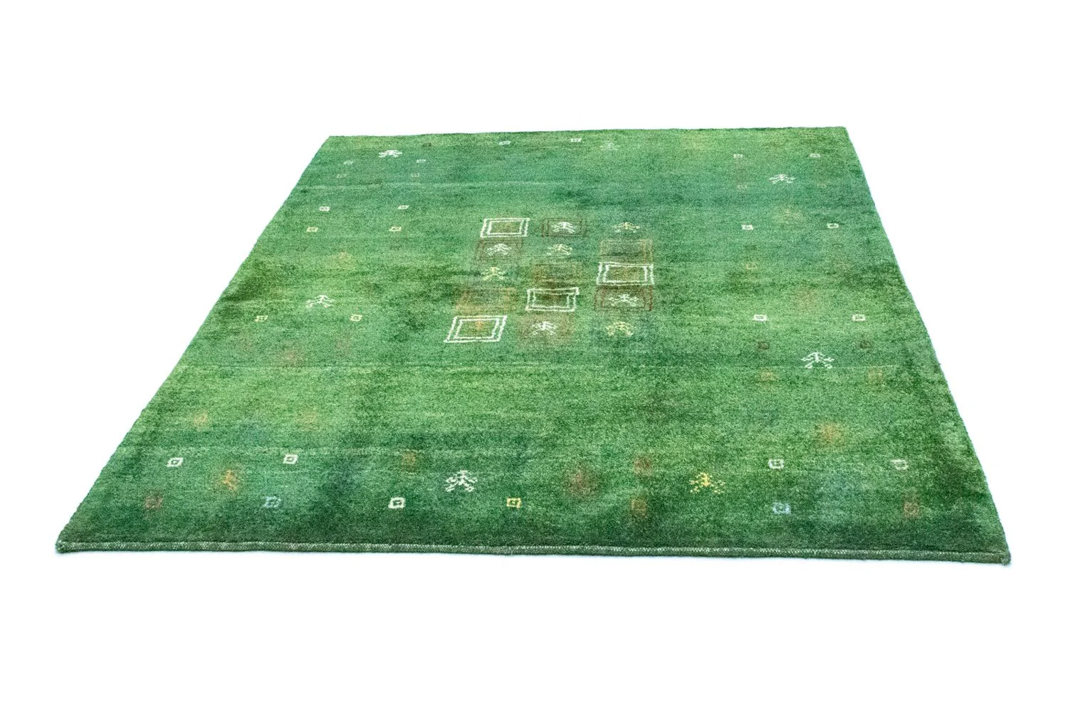 Gabbeh Teppich - Perser 189 x 155 cm - grün - Image 5