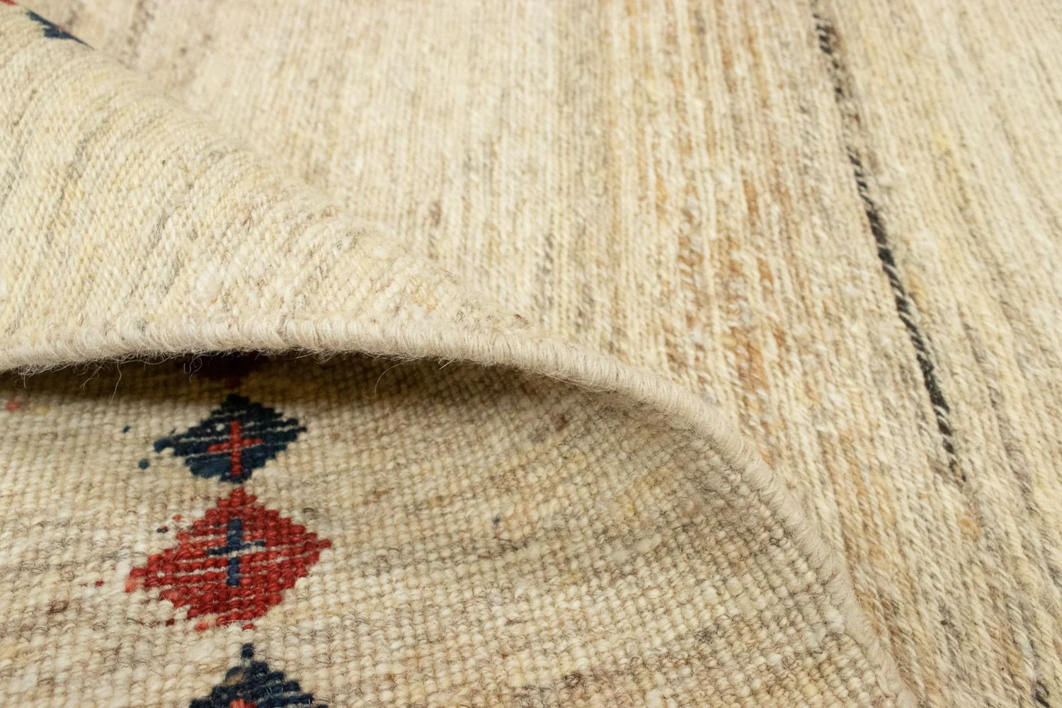 Gabbeh Teppich - Perser 192 x 148 cm - beige - Image 4