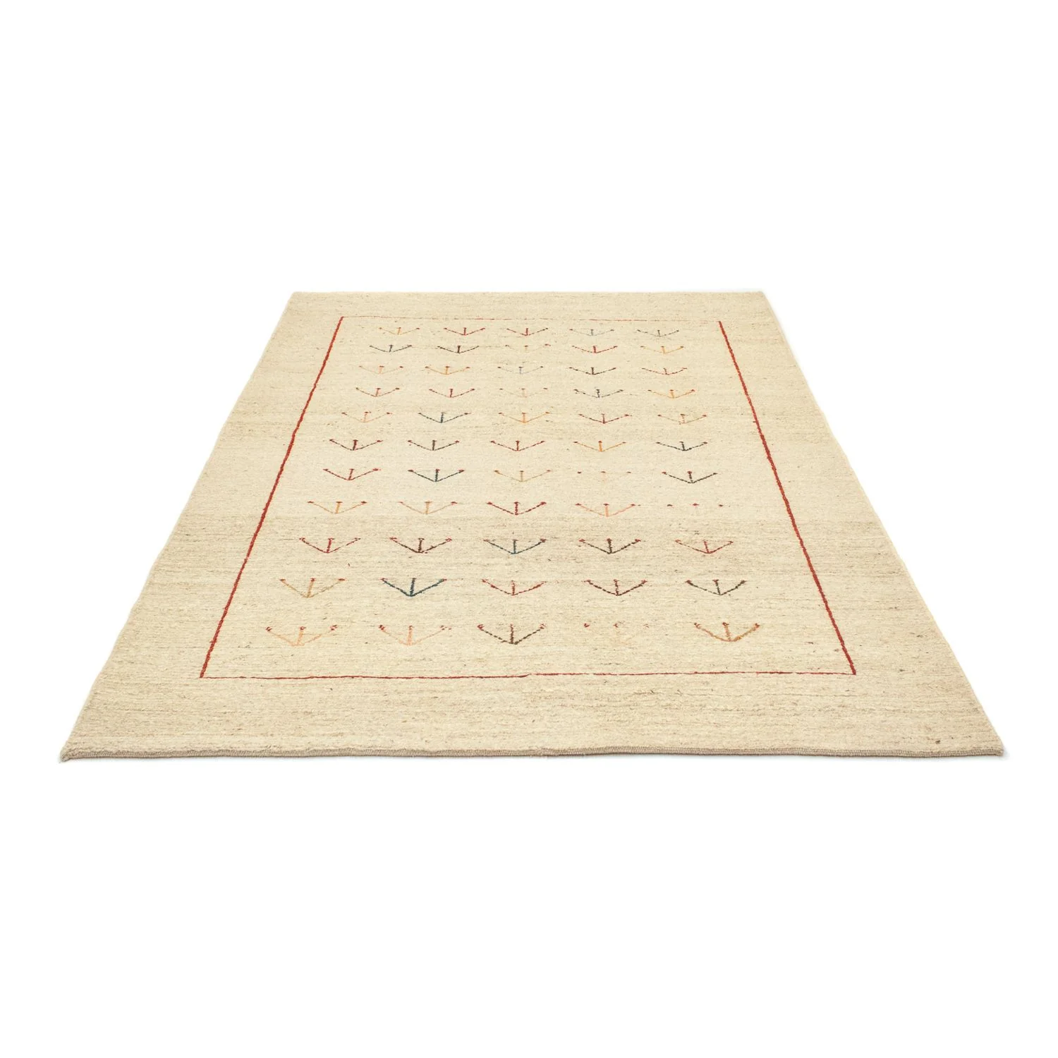 Gabbeh Teppich - Perser 195 x 144 cm - beige - Image 5