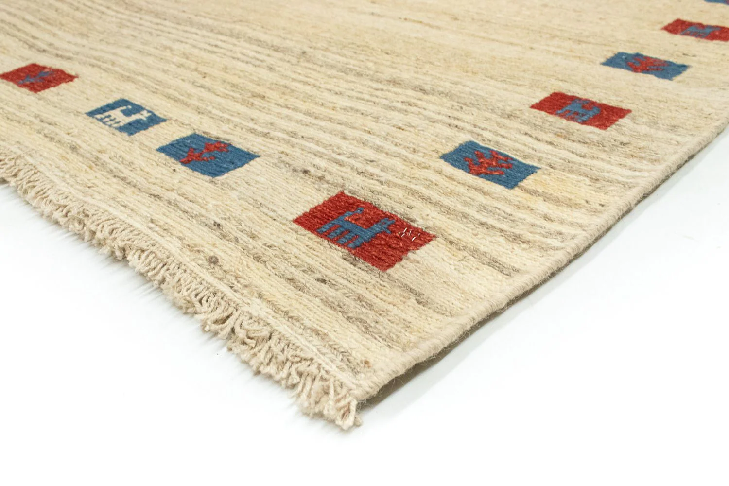 Gabbeh Teppich - Perser 196 x 156 cm - beige - Image 2