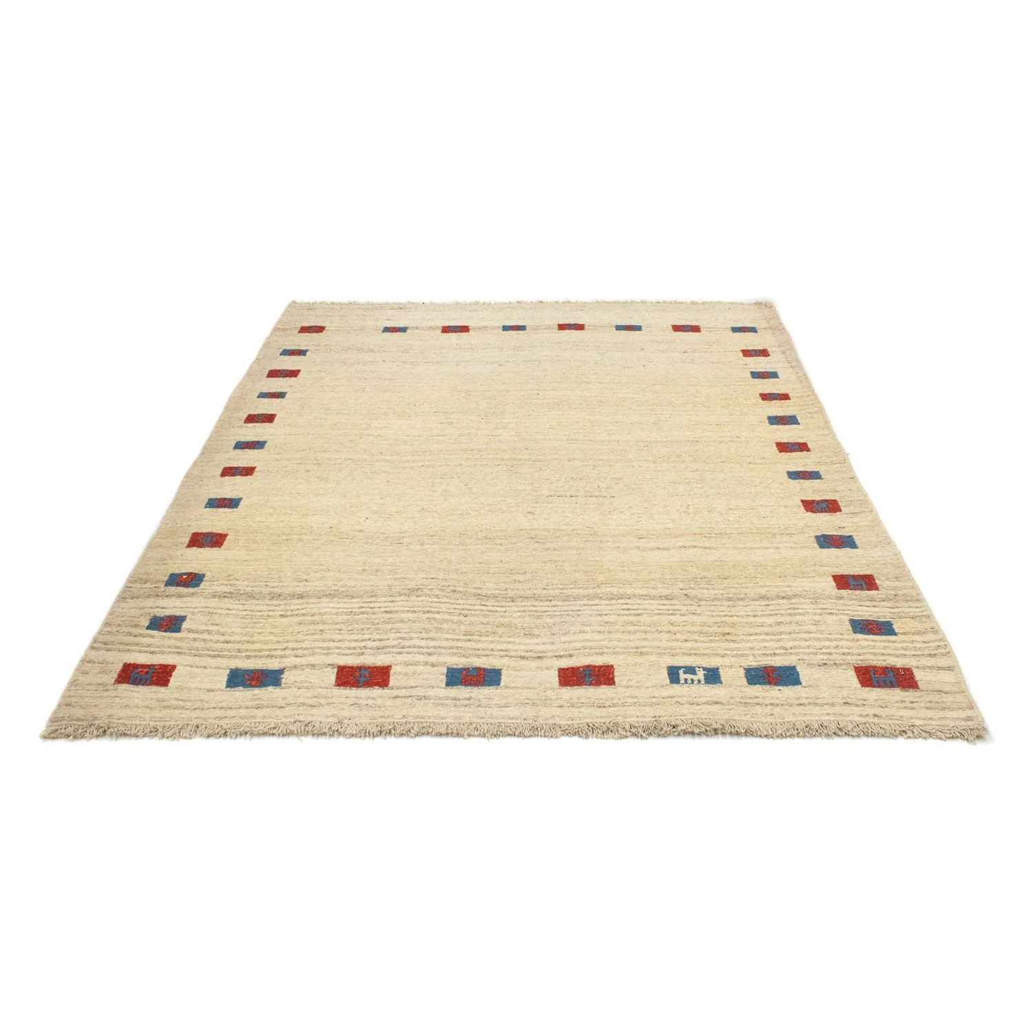 Gabbeh Teppich - Perser 196 x 156 cm - beige - Image 5