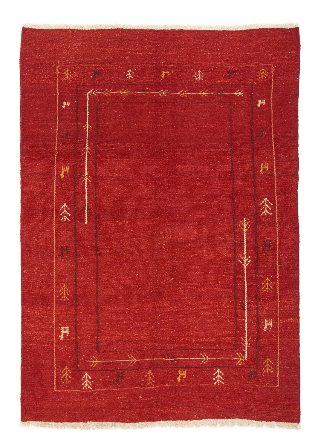 Gabbeh Persisch Teppich 200x142cm - Perserteppich Wollteppich