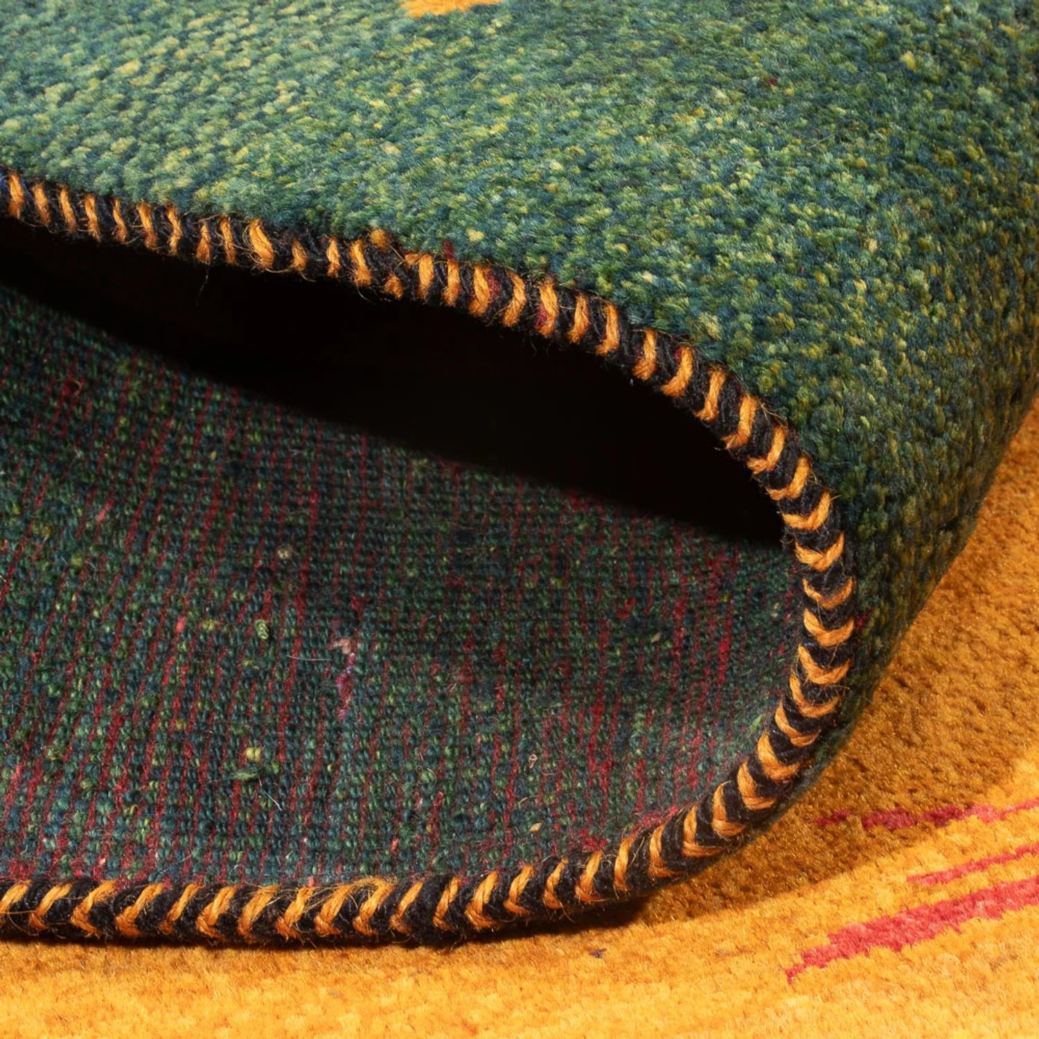 Gabbeh Persisch Teppich 207x163cm - Perserteppich Wollteppich - Image 4