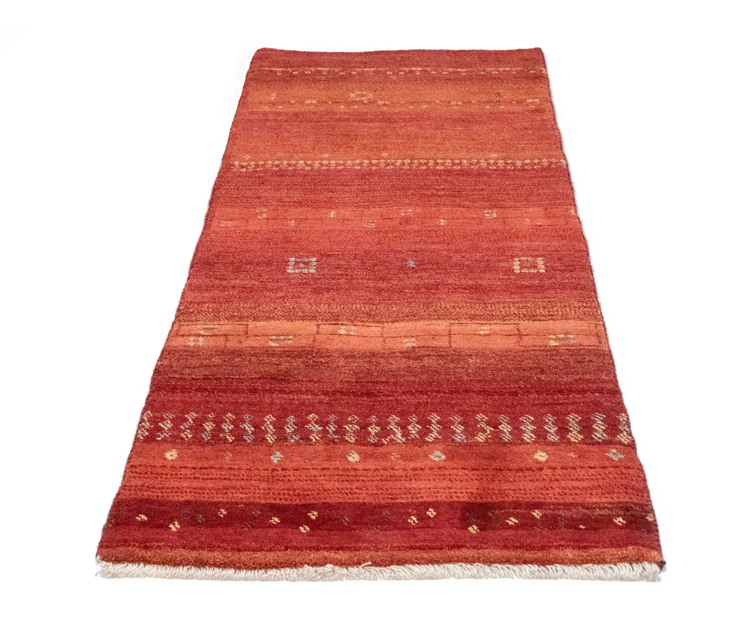 Gabbeh Teppich - Perser 215 x 75 cm - rot - Image 5