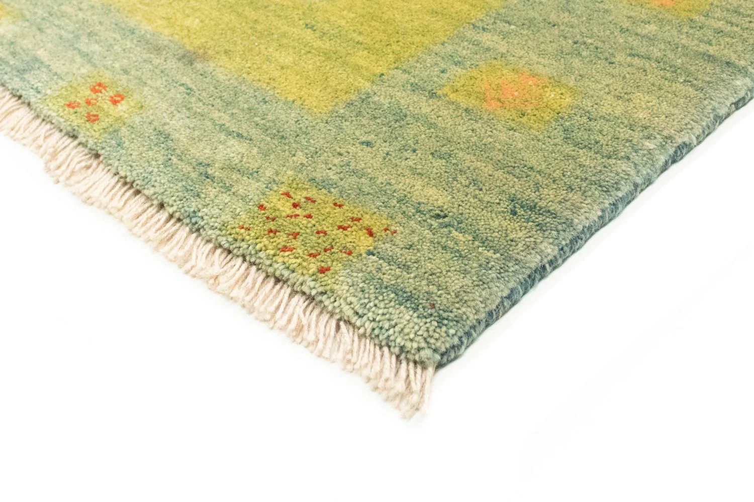 Gabbeh Teppich - Perser 218 x 175 cm - hellgrün - Image 2