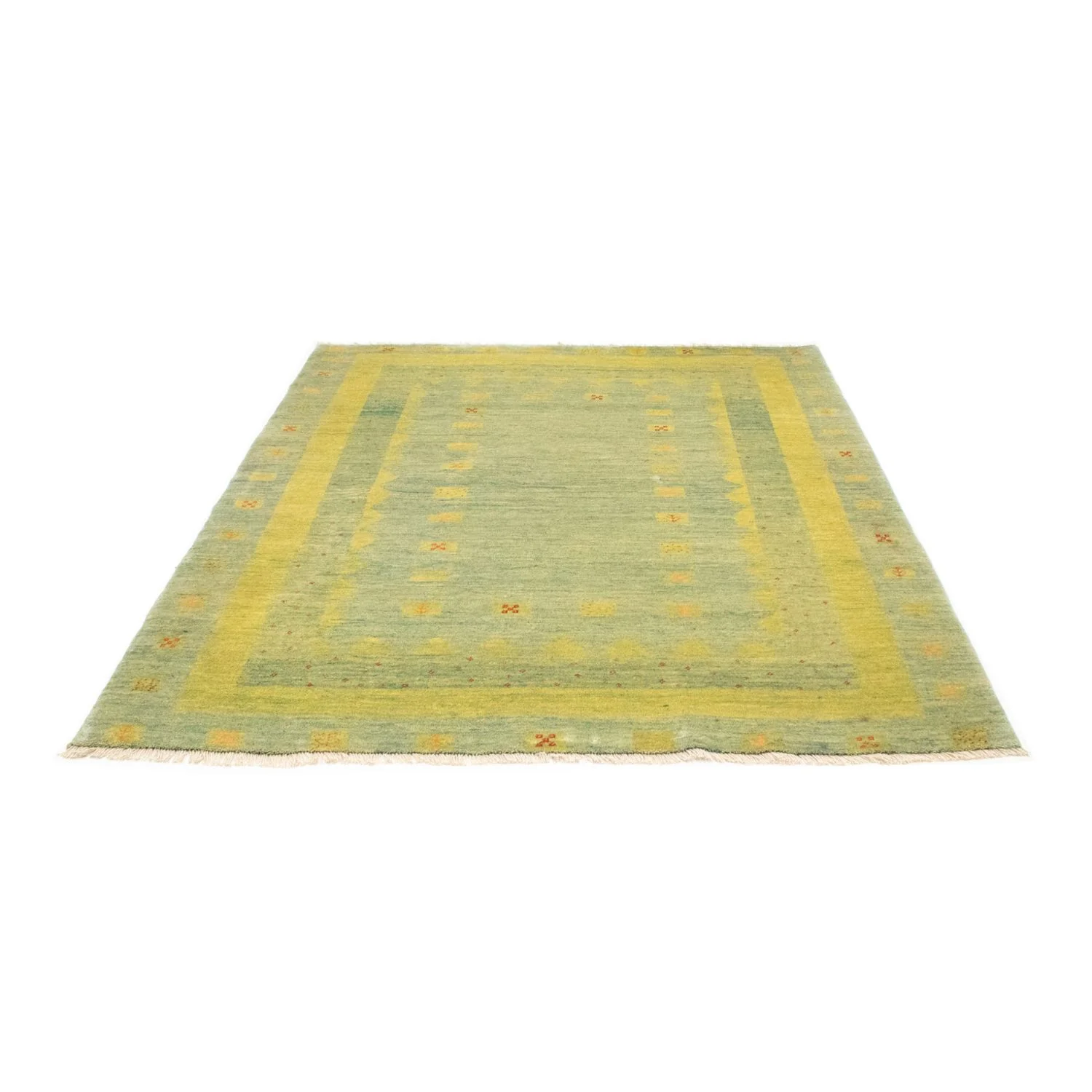 Gabbeh Teppich - Perser 218 x 175 cm - hellgrün - Image 4