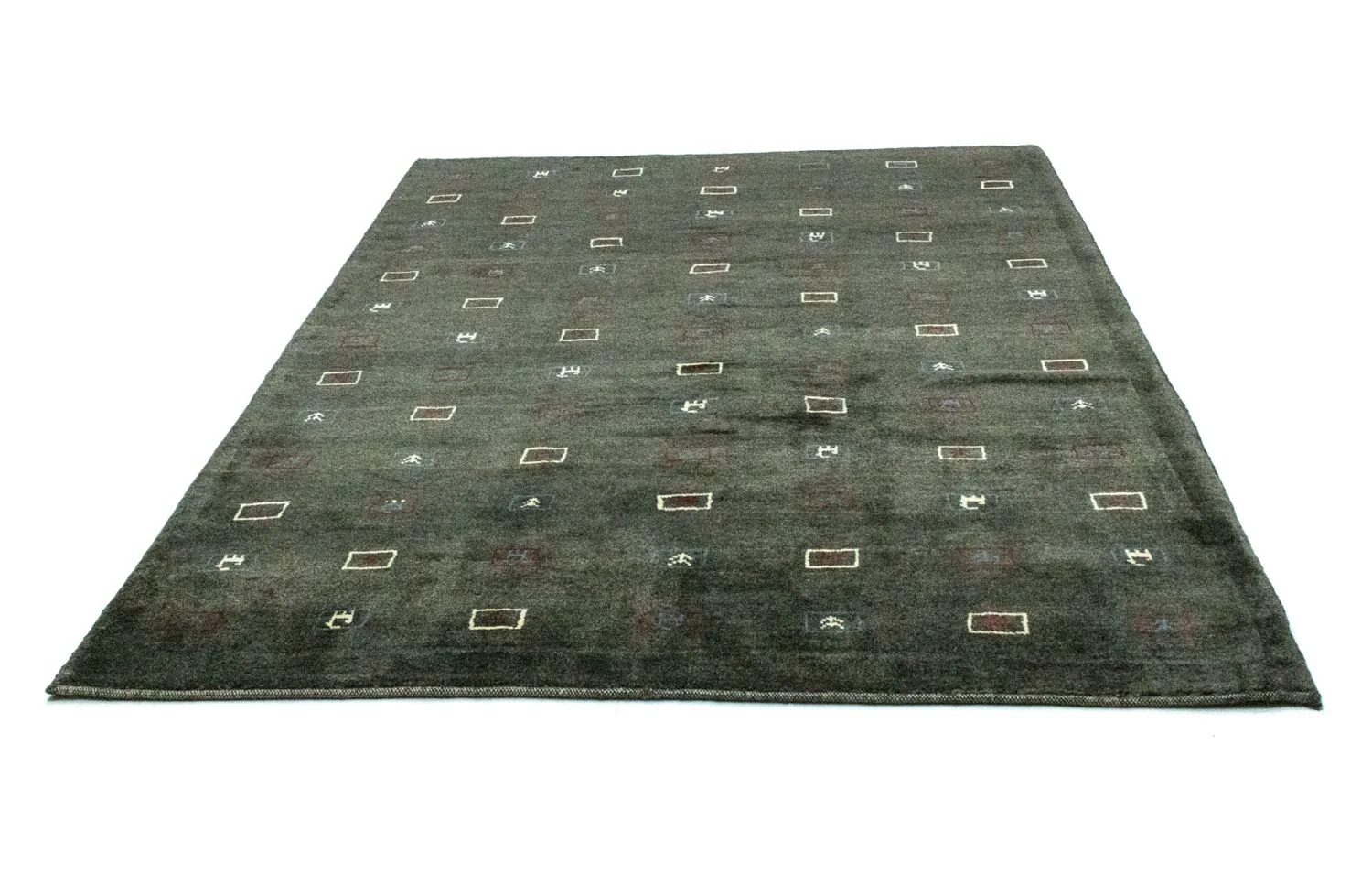 Gabbeh Teppich - Perser 235 x 174 cm - grau - Image 5
