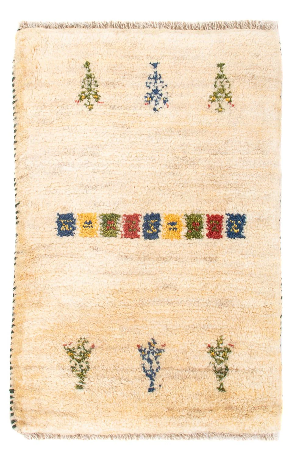 Gabbeh Persisch Teppich 60x40cm - Perserteppich Wollteppich