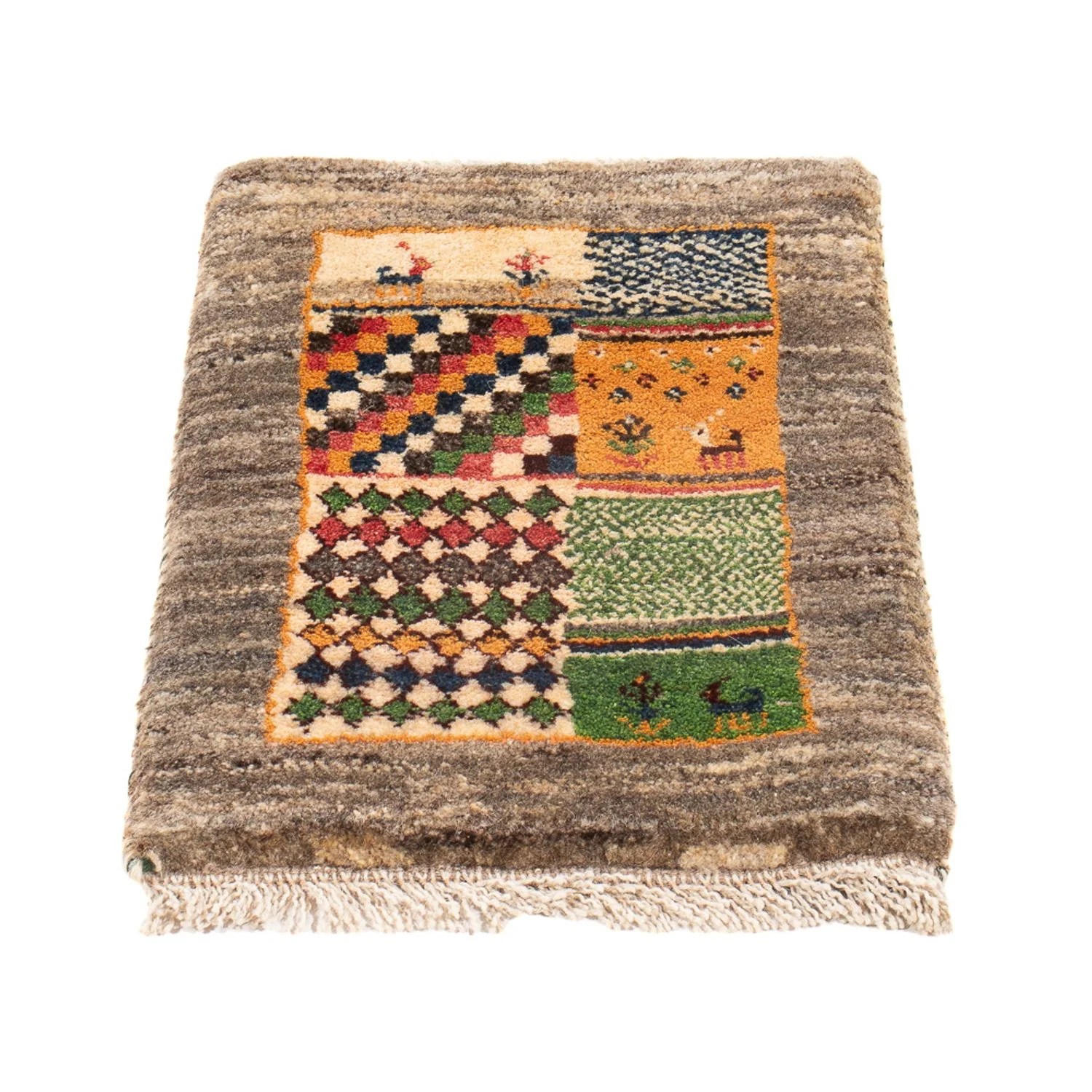 Gabbeh Persisch Teppich 60x40cm - Perserteppich Wollteppich - Image 4