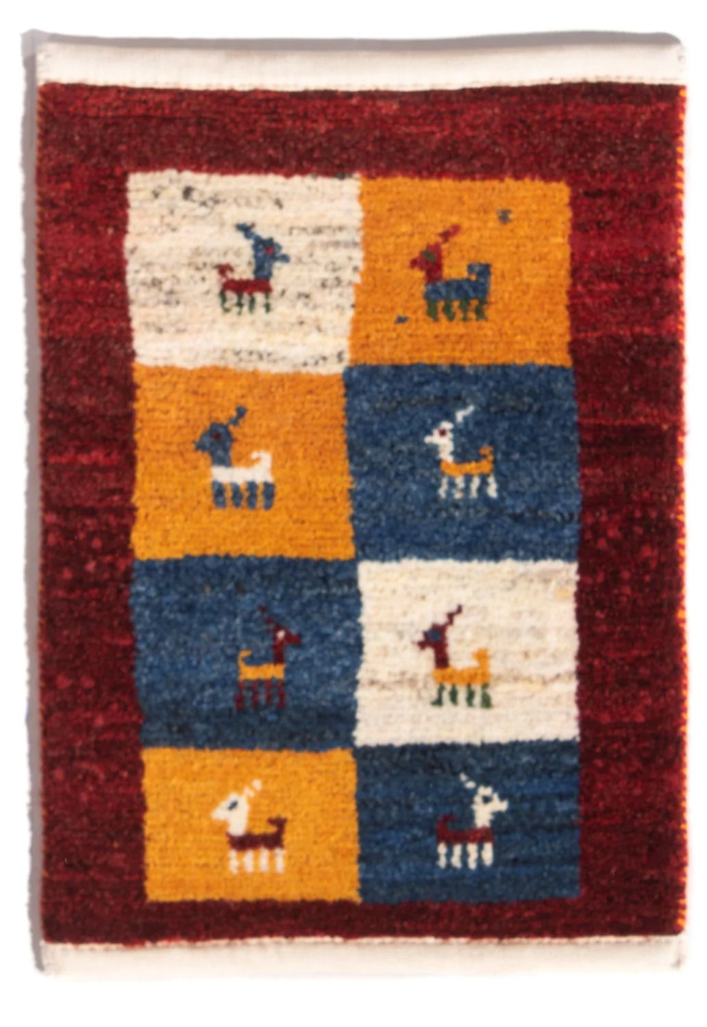 Gabbeh Persisch Teppich 60x40cm - Perserteppich Wollteppich