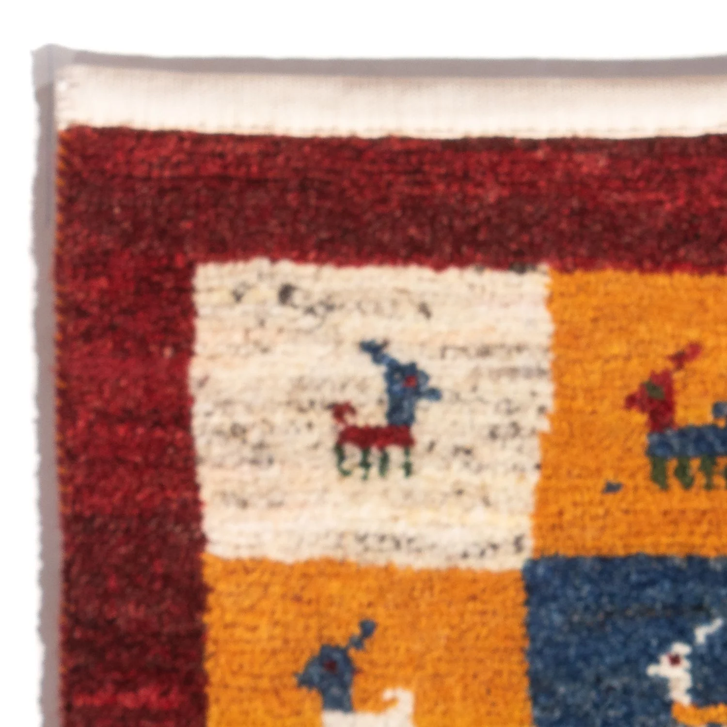 Gabbeh Persisch Teppich 60x40cm - Perserteppich Wollteppich - Image 3