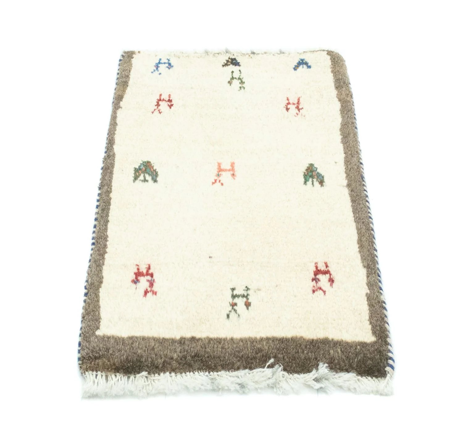 Gabbeh Persisch Teppich 60x40cm - Perserteppich Wollteppich - Image 4