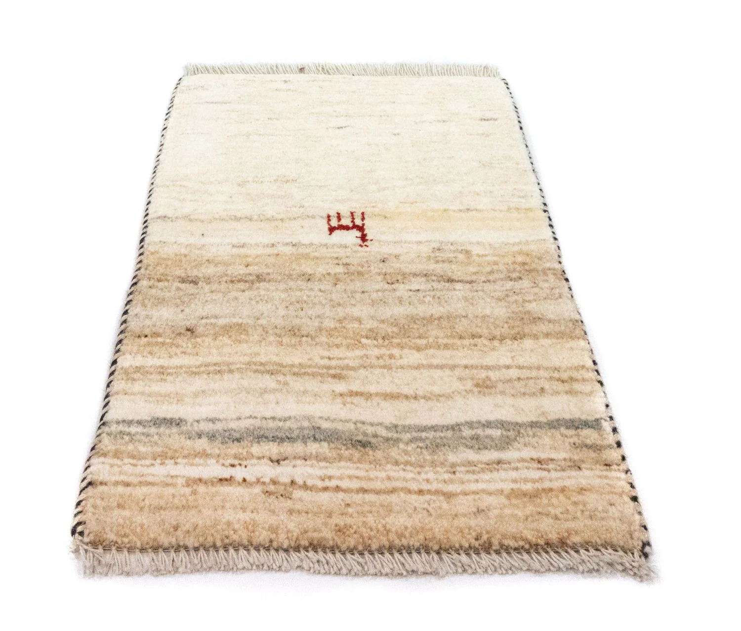 Gabbeh Teppich - Perser 60 x 40 cm - beige - Image 5