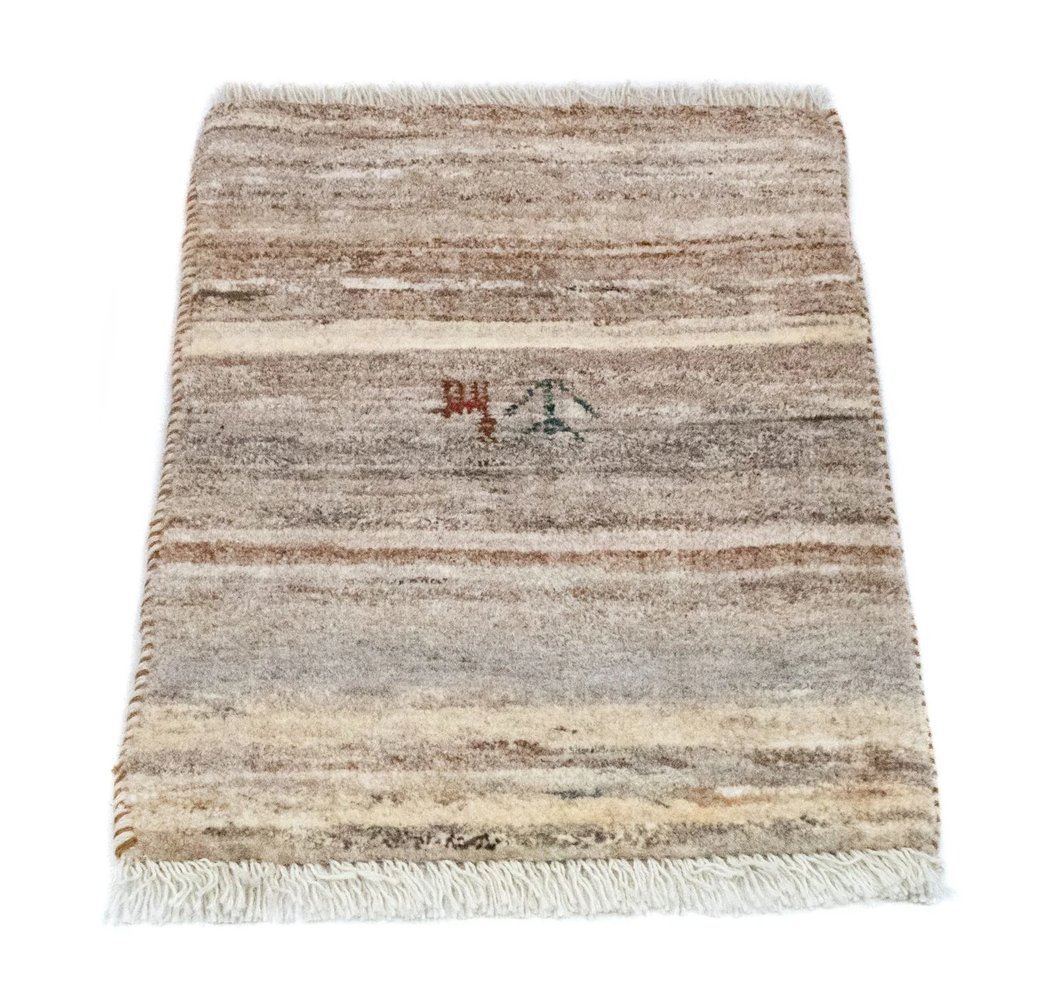 Gabbeh Teppich - Perser 60 x 40 cm - beige - Image 5