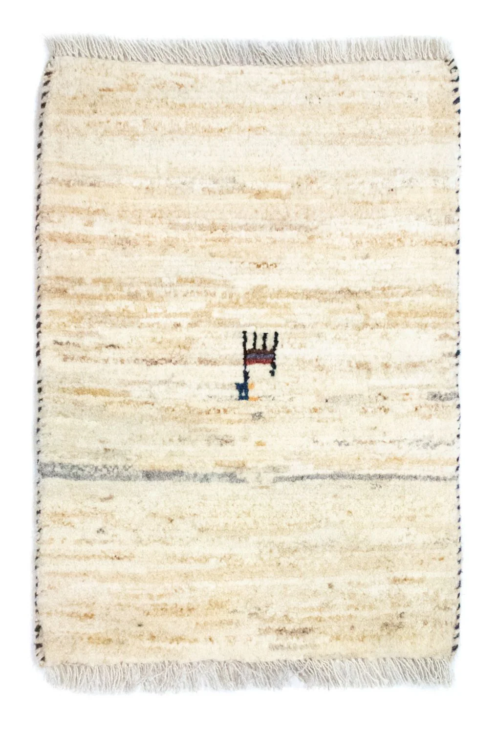 Gabbeh Teppich - Perser 60 x 40 cm - beige