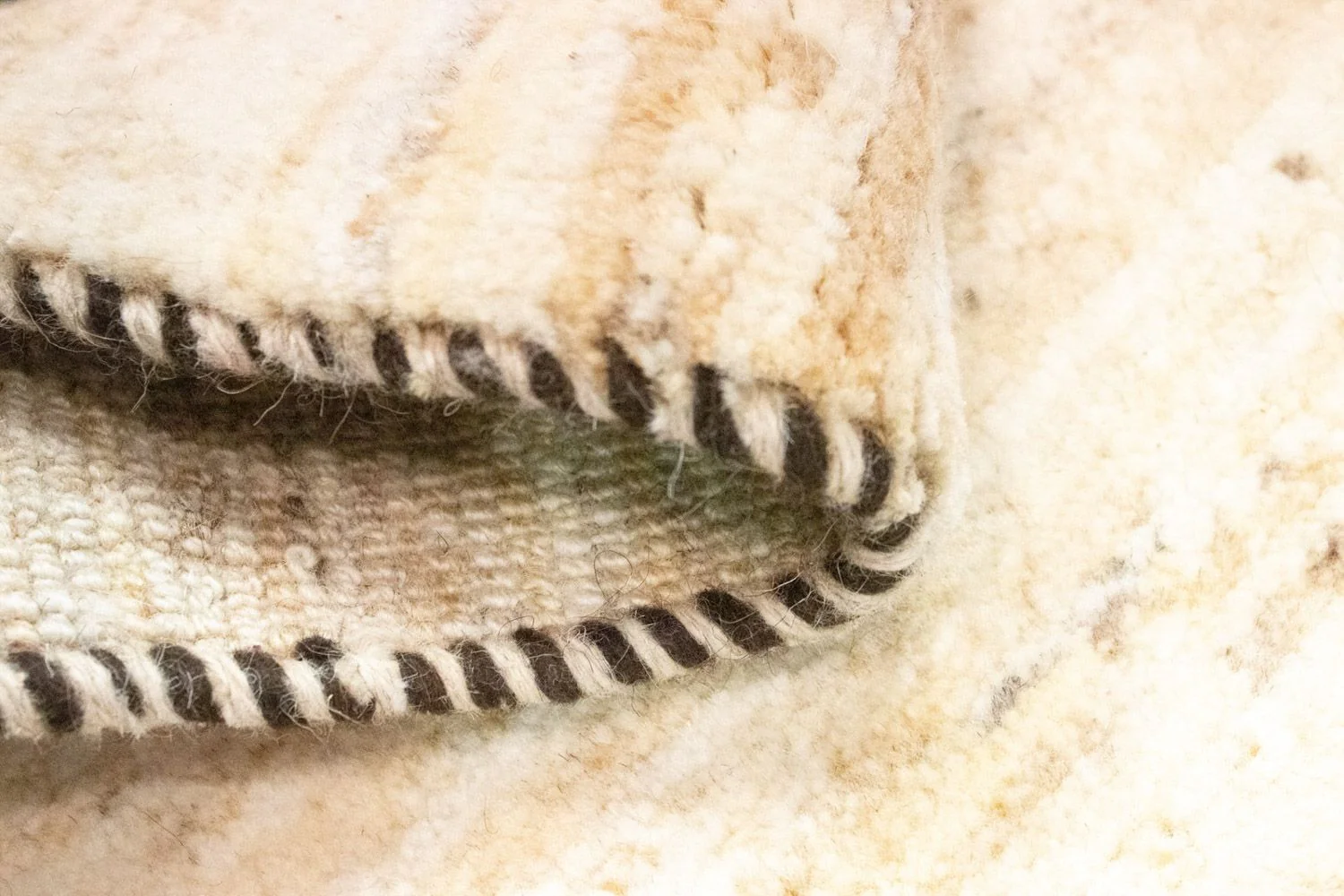 Gabbeh Teppich - Perser 60 x 40 cm - beige - Image 4