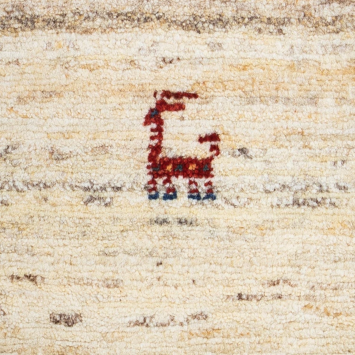 Gabbeh Teppich - Perser 60 x 40 cm - beige - Image 2