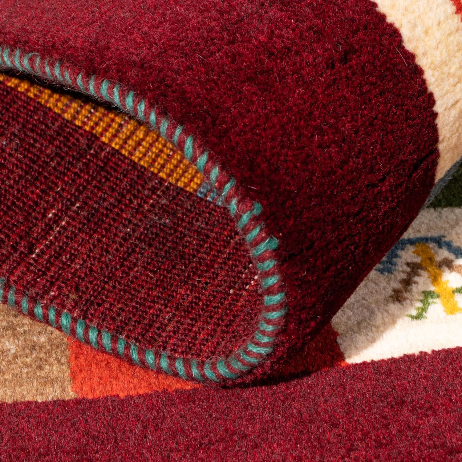Gabbeh Persisch Teppich 88x61cm - Perserteppich Wollteppich - Image 4