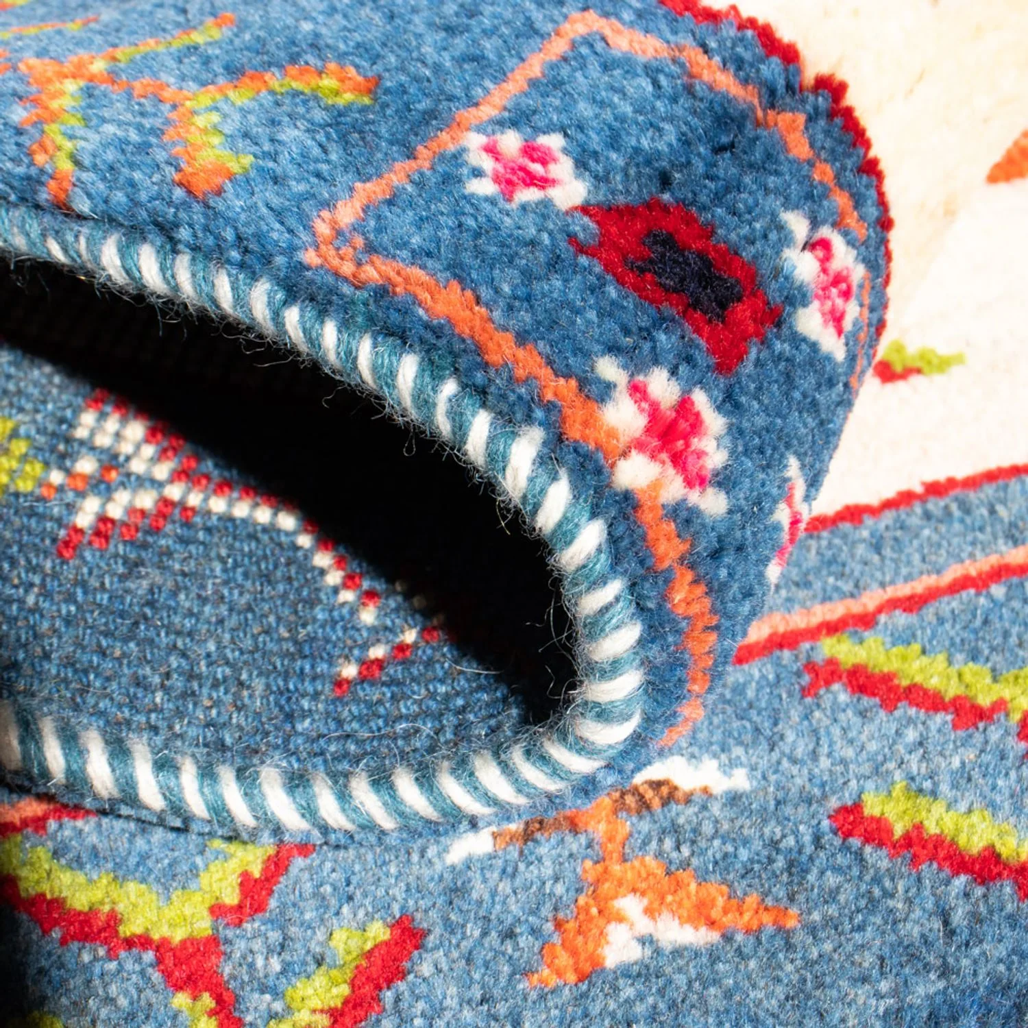 Gabbeh Persisch Teppich 92x63cm - Perserteppich Wollteppich - Image 4