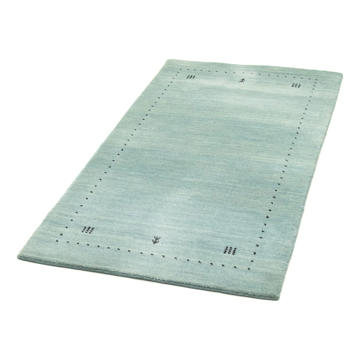 Gabbeh Teppich - Softy 142 x 73 cm - hellblau - Image 4