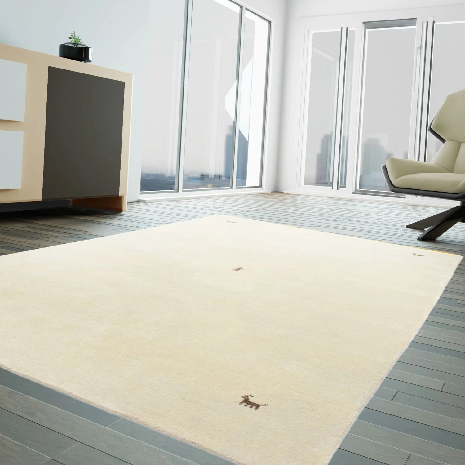 Gabbeh Teppich Softy 300x250cm - Wollteppich - Image 2