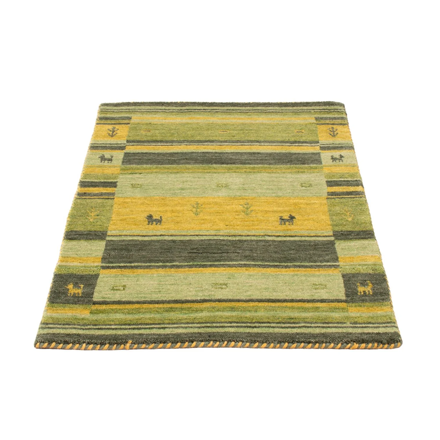 Gabbeh Teppich - Softy - 90 x 60 cm - grün - Image 10