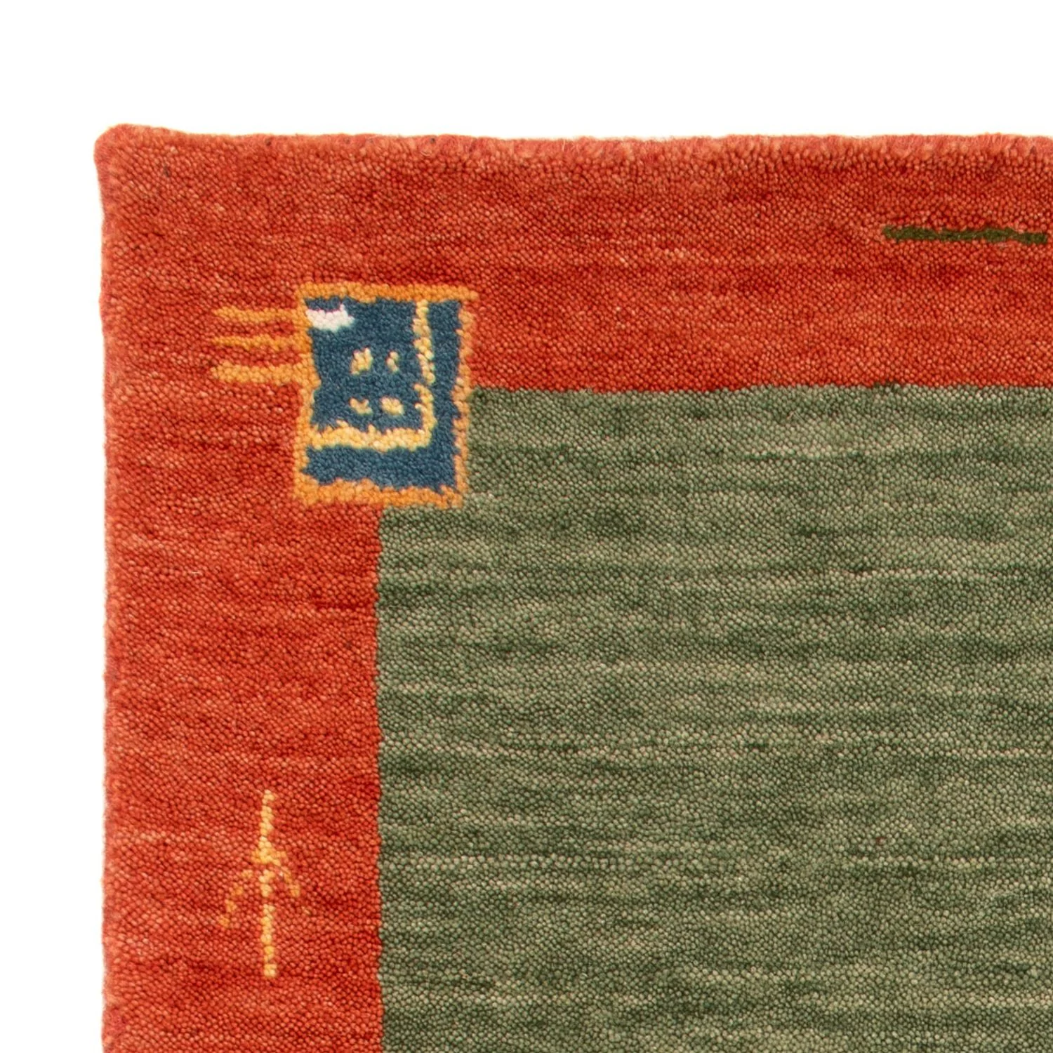 Gabbeh Teppich - Softy - 90 x 60 cm - grün - Image 3
