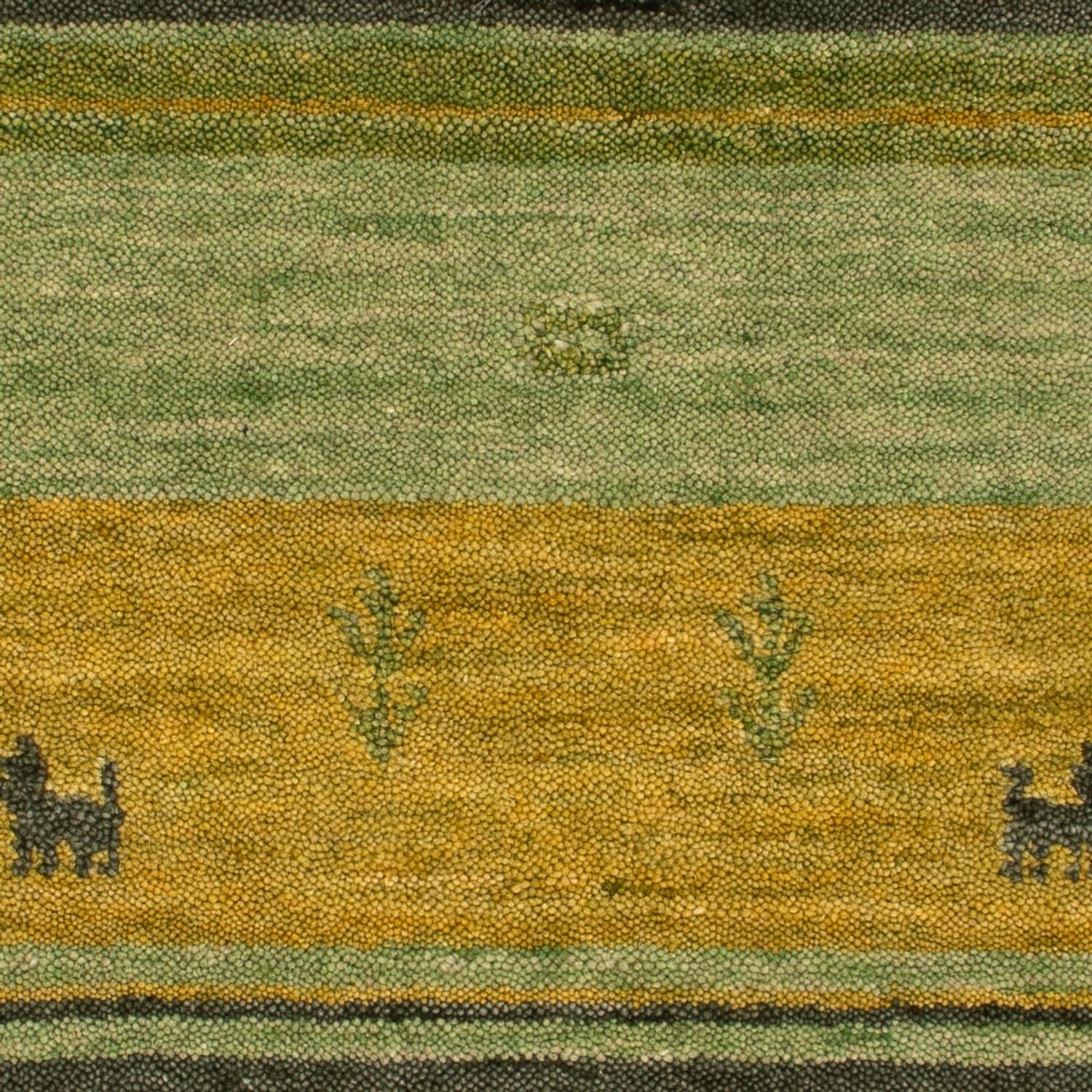 Gabbeh Teppich - Softy - 90 x 60 cm - grün - Image 7