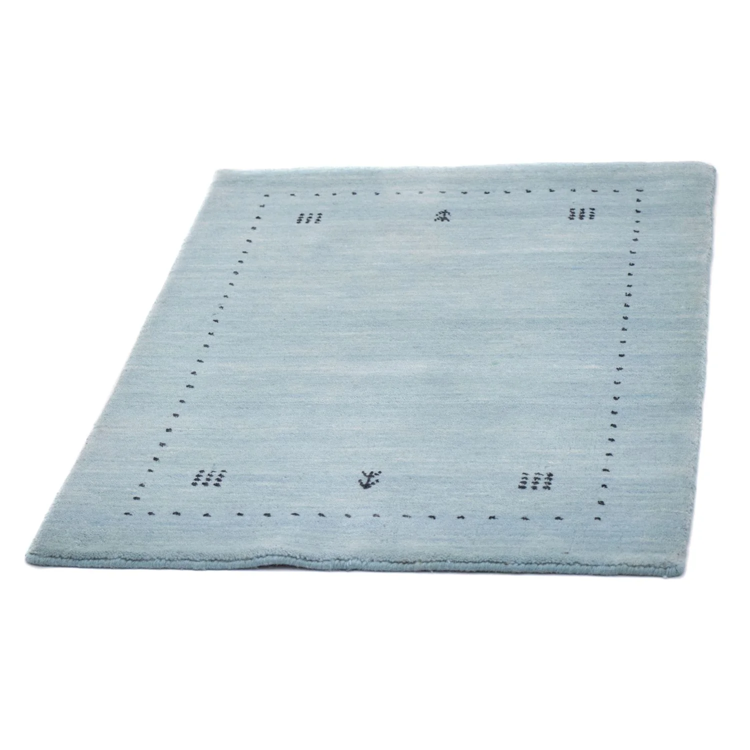 Gabbeh Teppich - Softy 95 x 65 cm - türkis - Image 4
