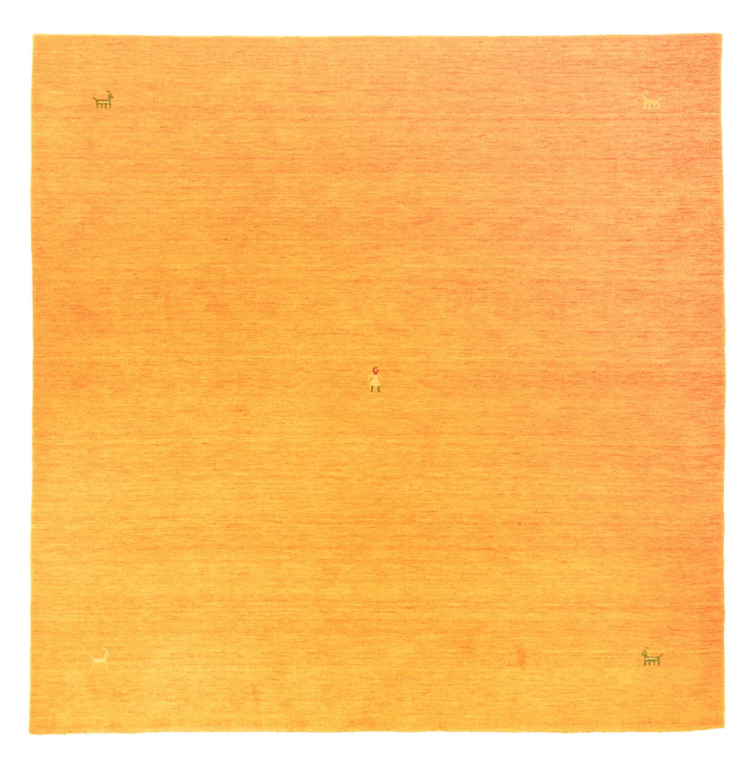 Gabbeh Teppich - Softy quadratisch  - 250 x 250 cm - gold