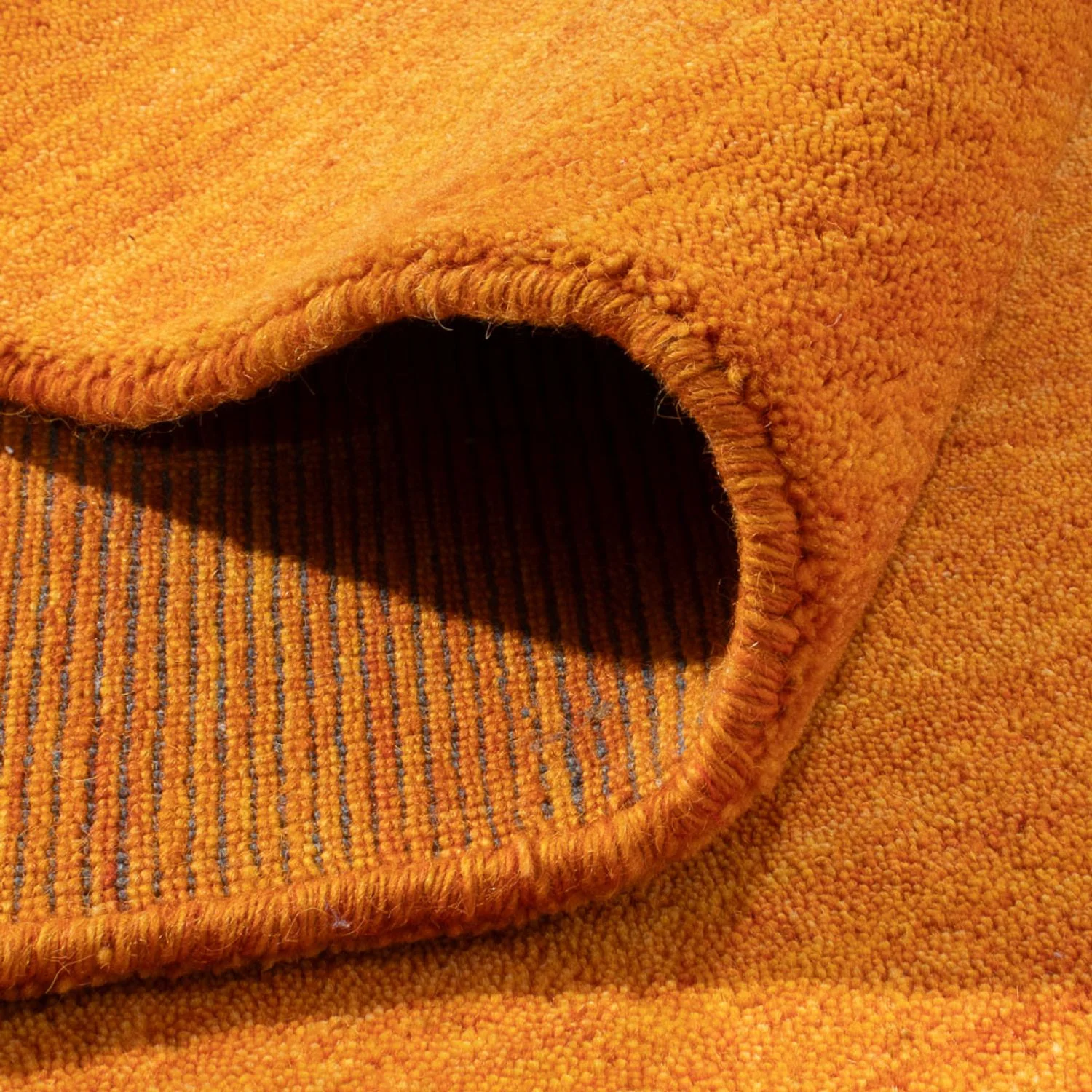 Gabbeh Teppich - Softy quadratisch  - 250 x 250 cm - gold - Image 4