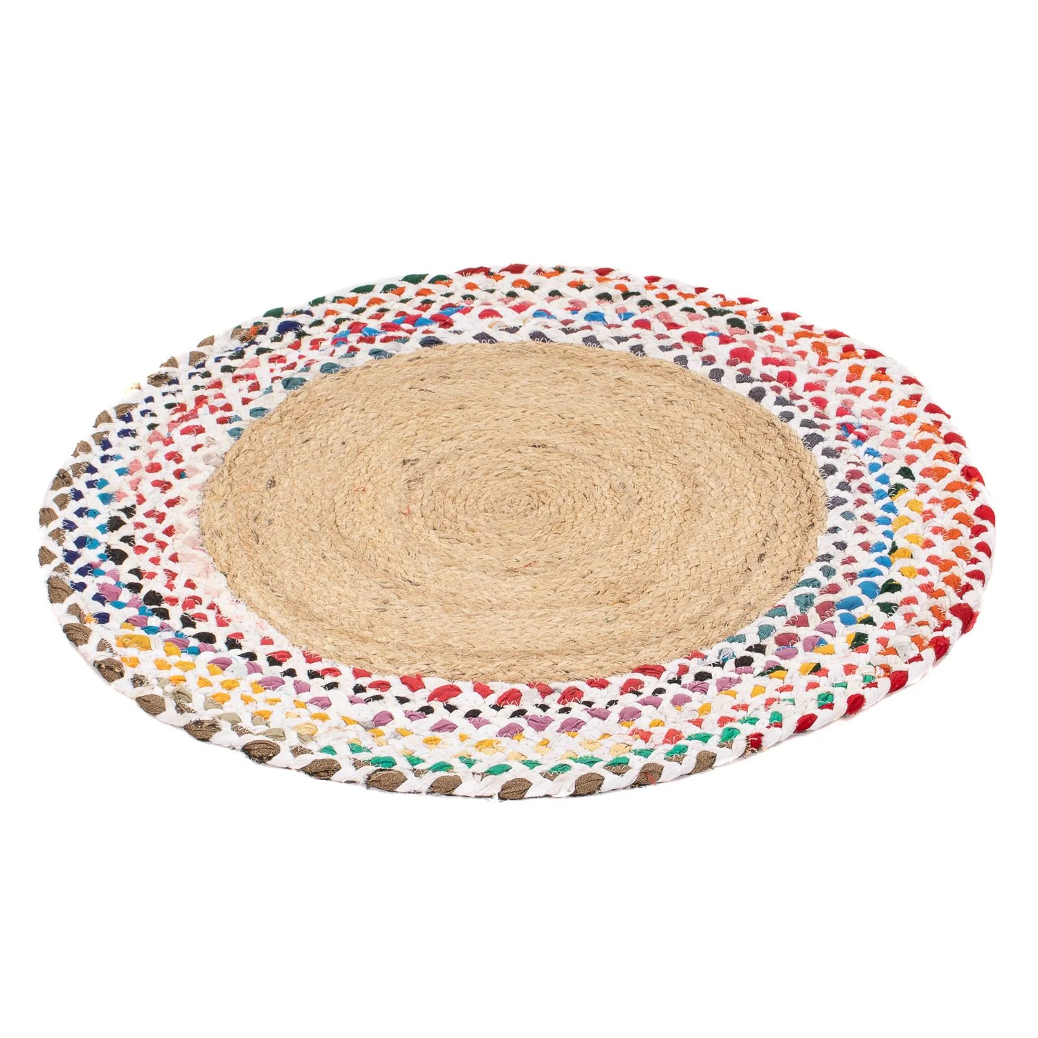 Juteteppich rund  - 60 x 60 cm - mehrfarbig - Image 4