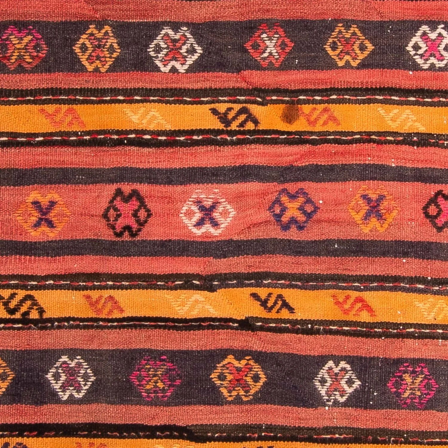 Kelim Teppich - Old 210 x 150 cm - mehrfarbig - Image 2