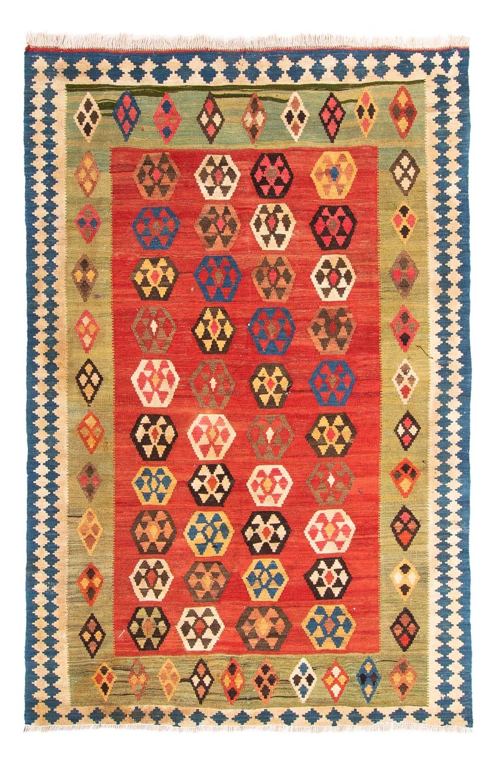 Kelim Teppich - Old 230 x 150 cm - mehrfarbig