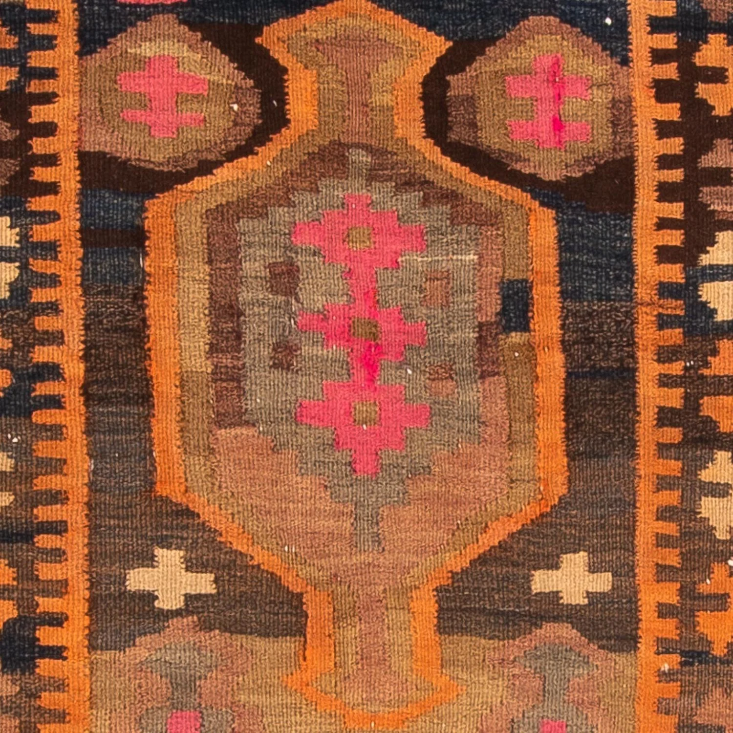 Kelim Teppich - Old 245 x 110 cm - mehrfarbig - Image 2