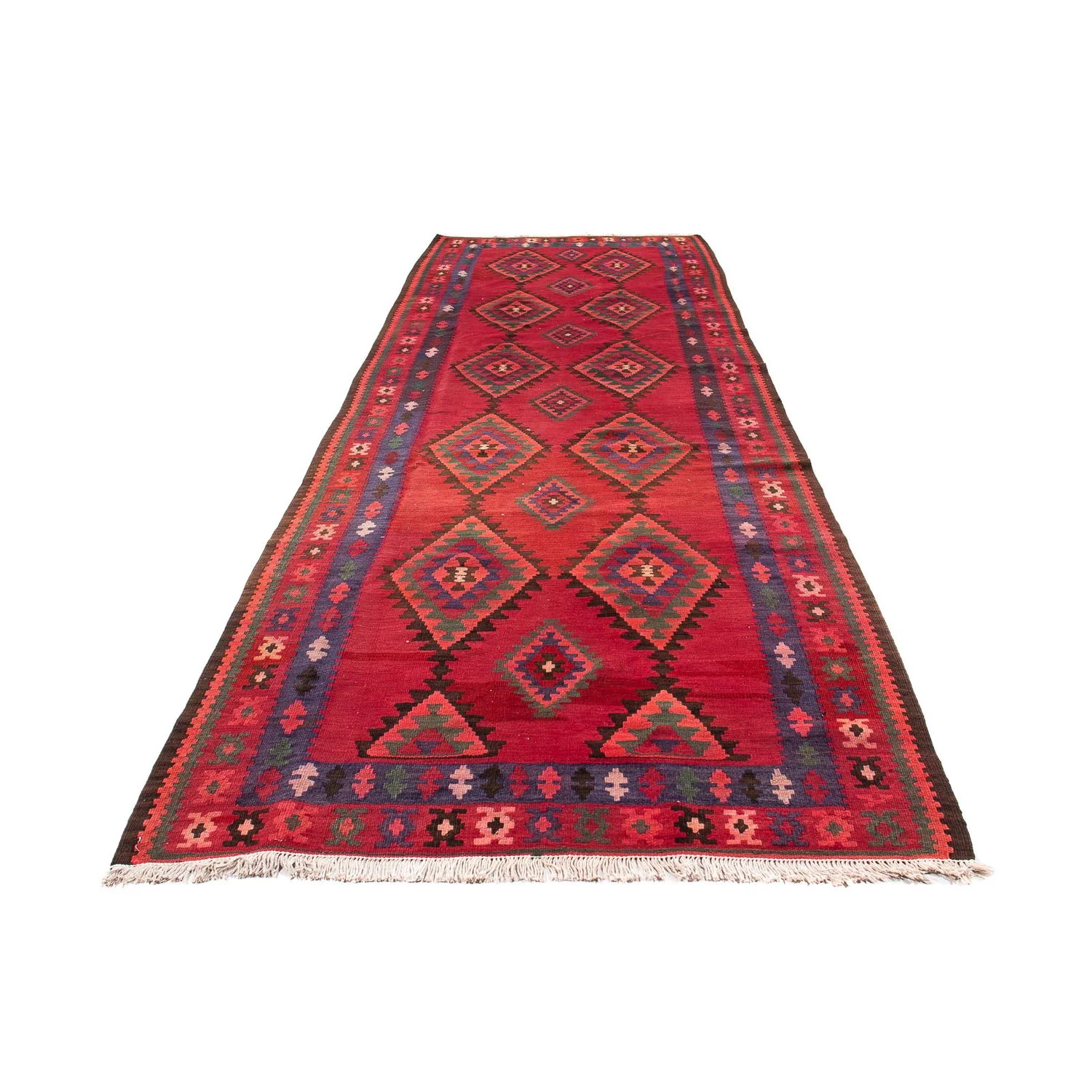 Kelim Teppich - Old 325 x 118 cm - mehrfarbig - Image 5