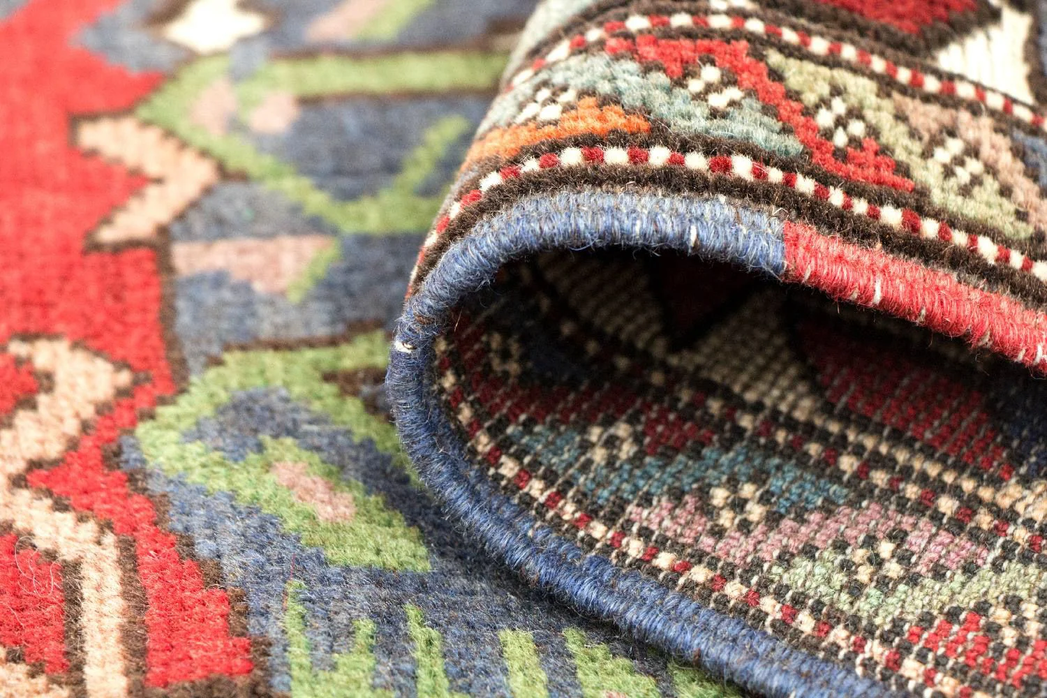 Kelim Afghan Teppich 370x82cm - Image 4