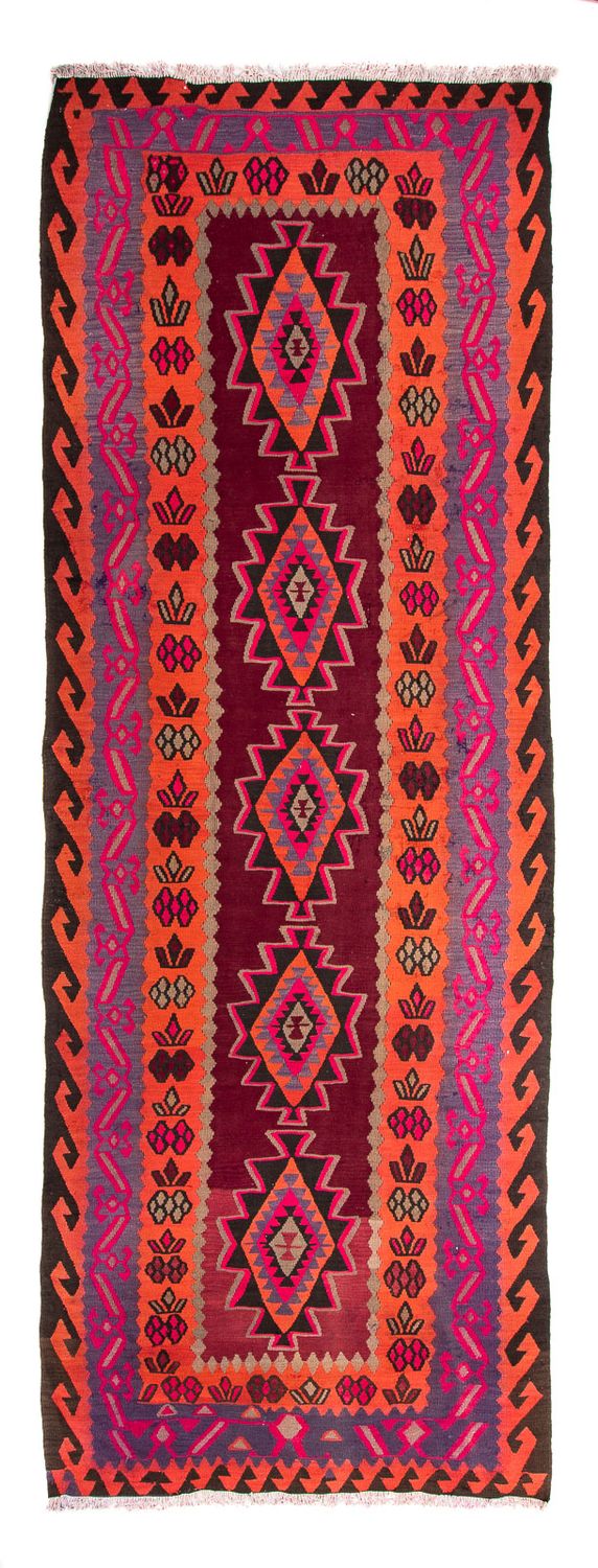 Kelim Teppich - Old 390 x 141 cm - mehrfarbig