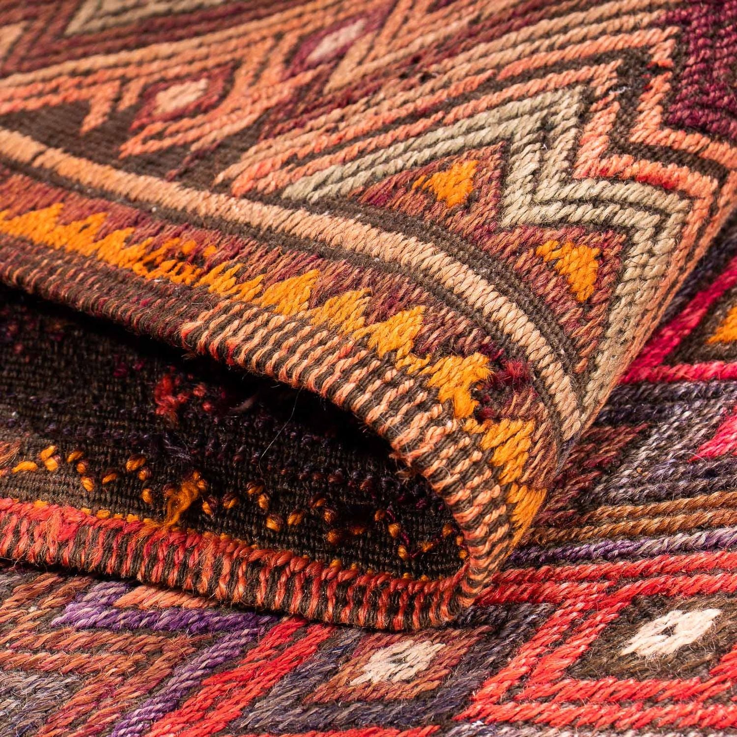 Kelim Teppich - Old 400 x 75 cm - mehrfarbig - Image 4
