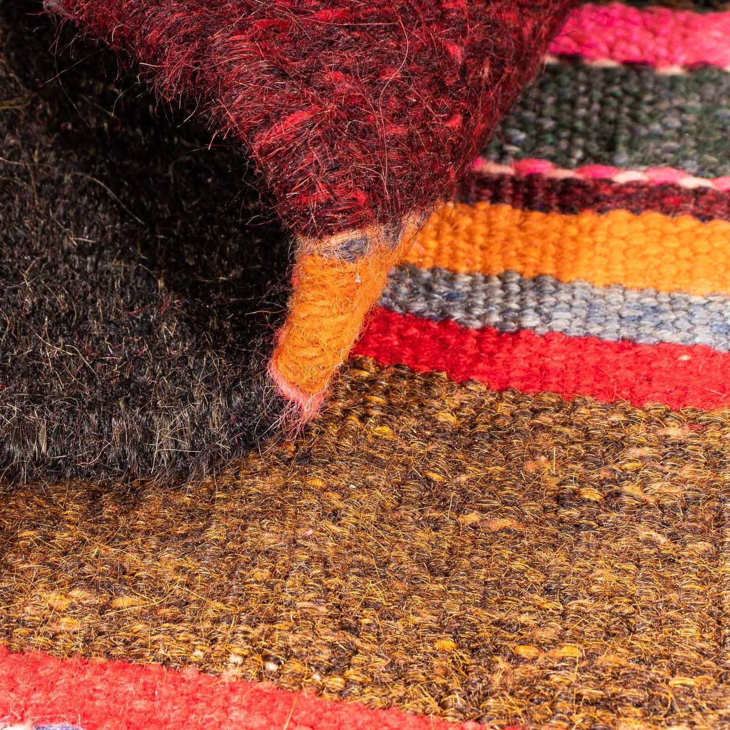 Kelim Teppich - Old 80 x 57 cm - mehrfarbig - Image 4