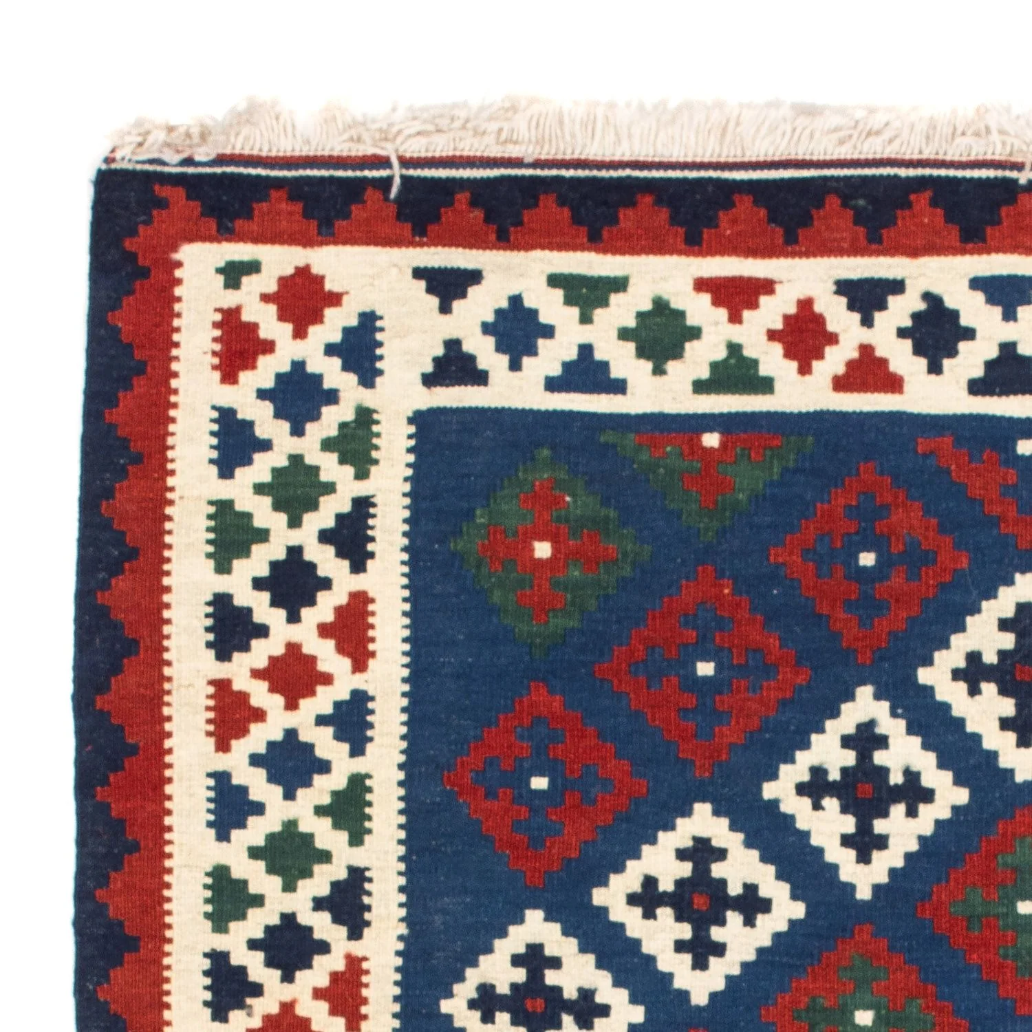 Kelim Teppich - Oriental 100 x 100 cm - dunkelblau - Image 3