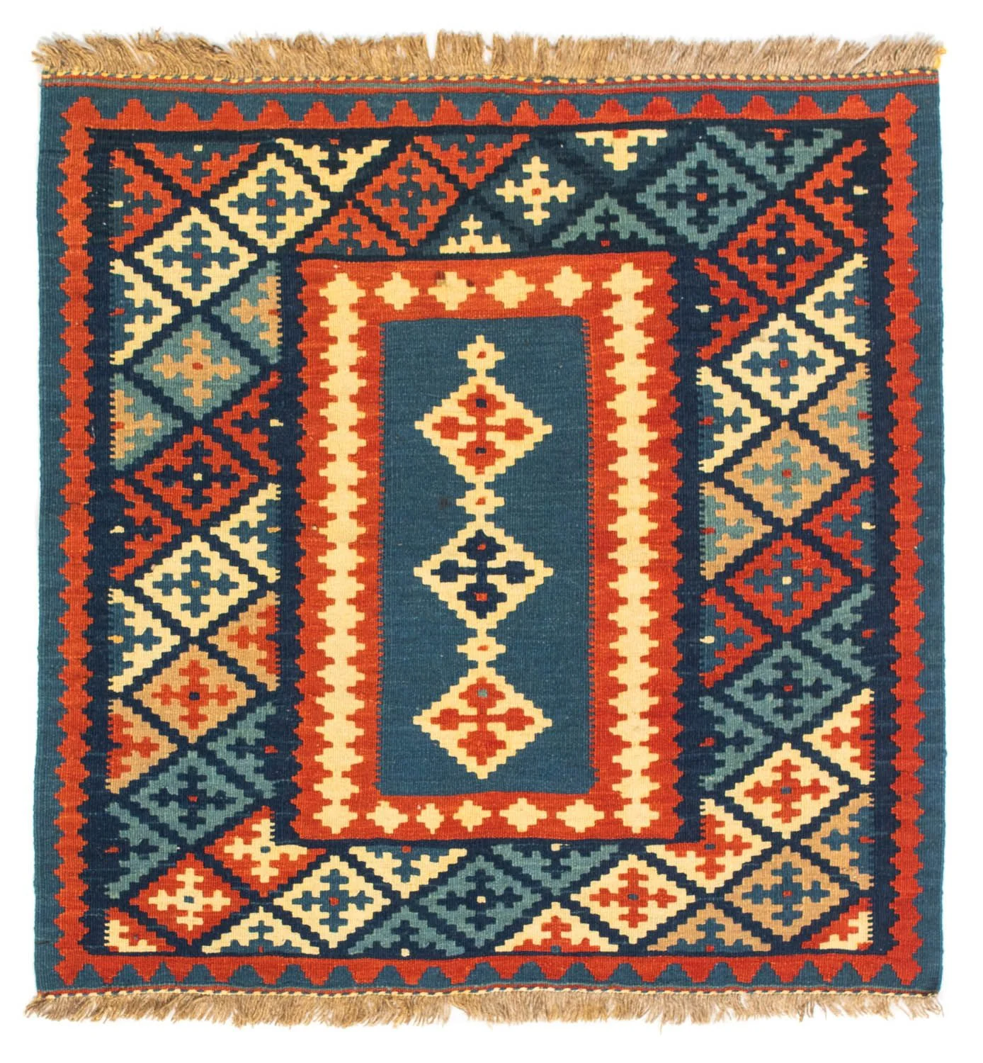 Kelim Fars Teppich 100x100cm