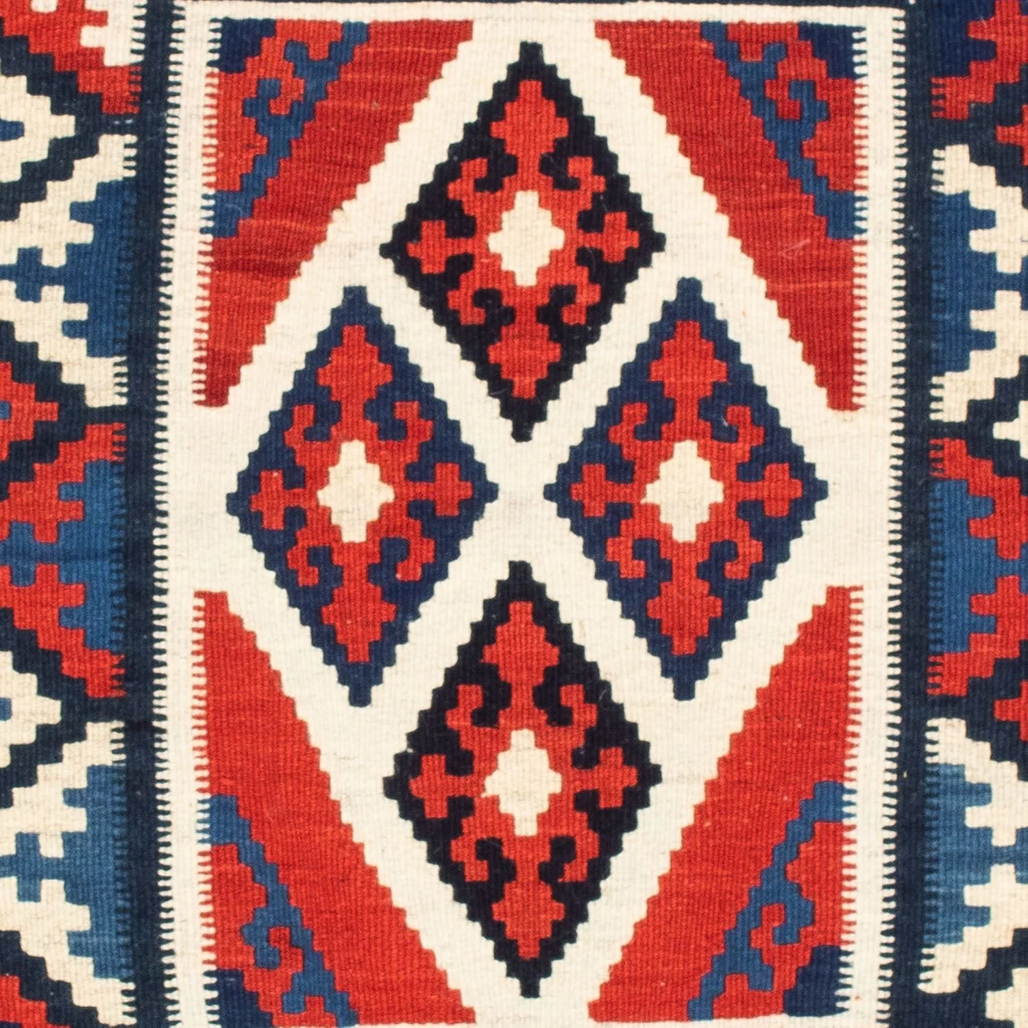 Kelim Teppich - Oriental 100 x 100 cm - rot - Image 2