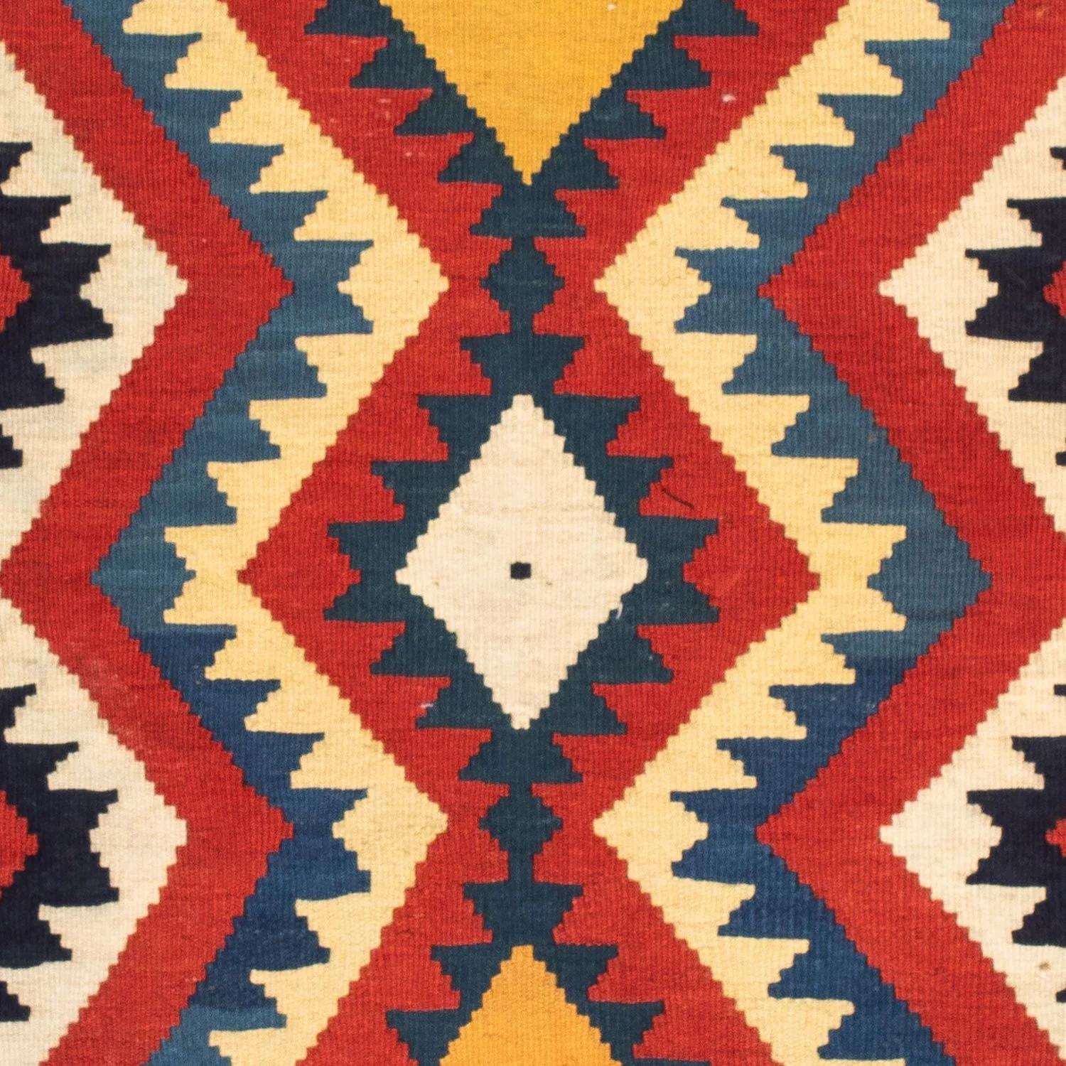 Kelim Teppich - Oriental 100 x 97 cm - rot - Image 2