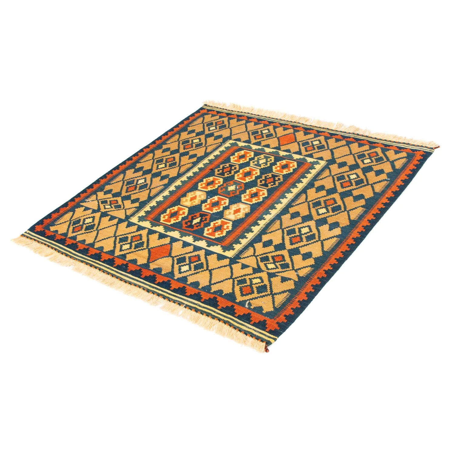 Kelim Teppich - Oriental 100 x 98 cm - dunkelblau - Image 5