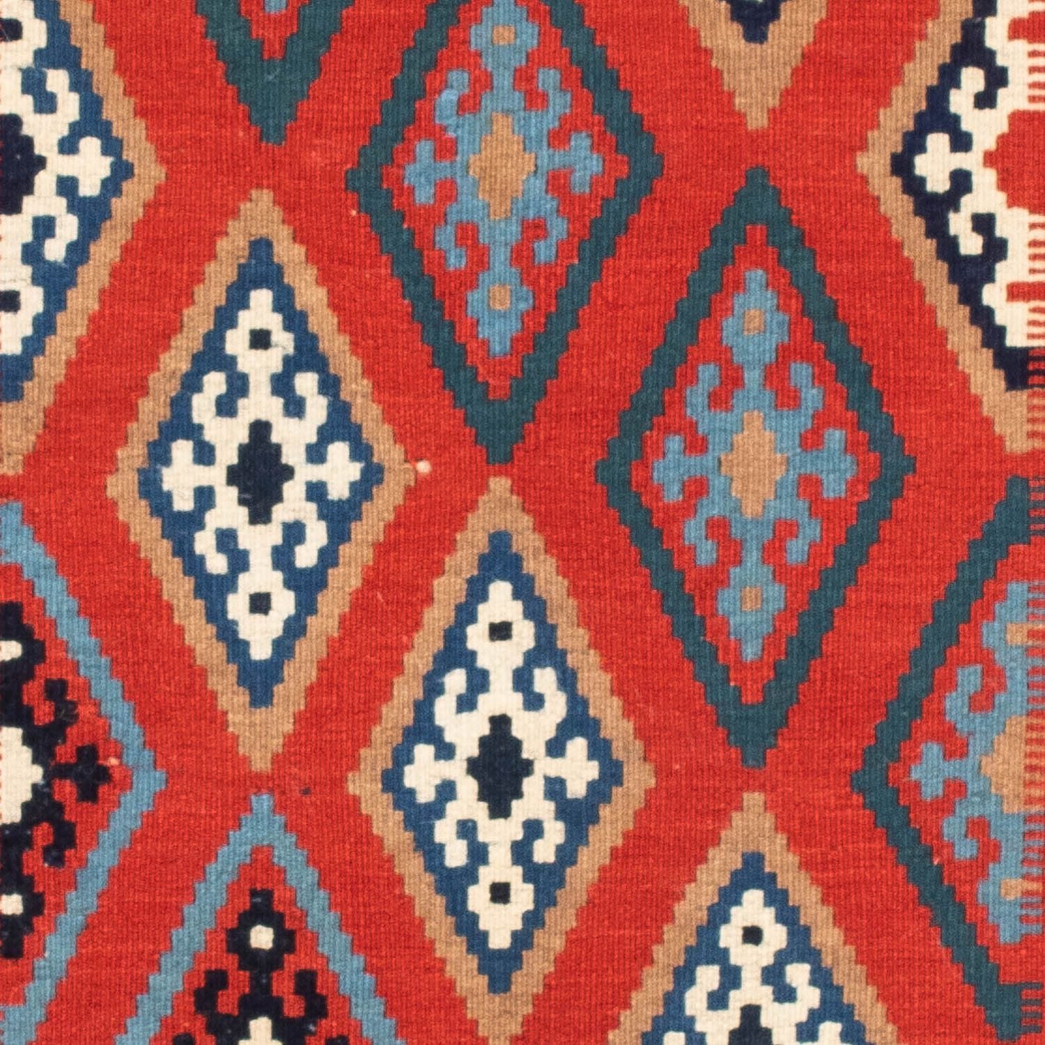 Kelim Teppich - Oriental 100 x 98 cm - blau - Image 2