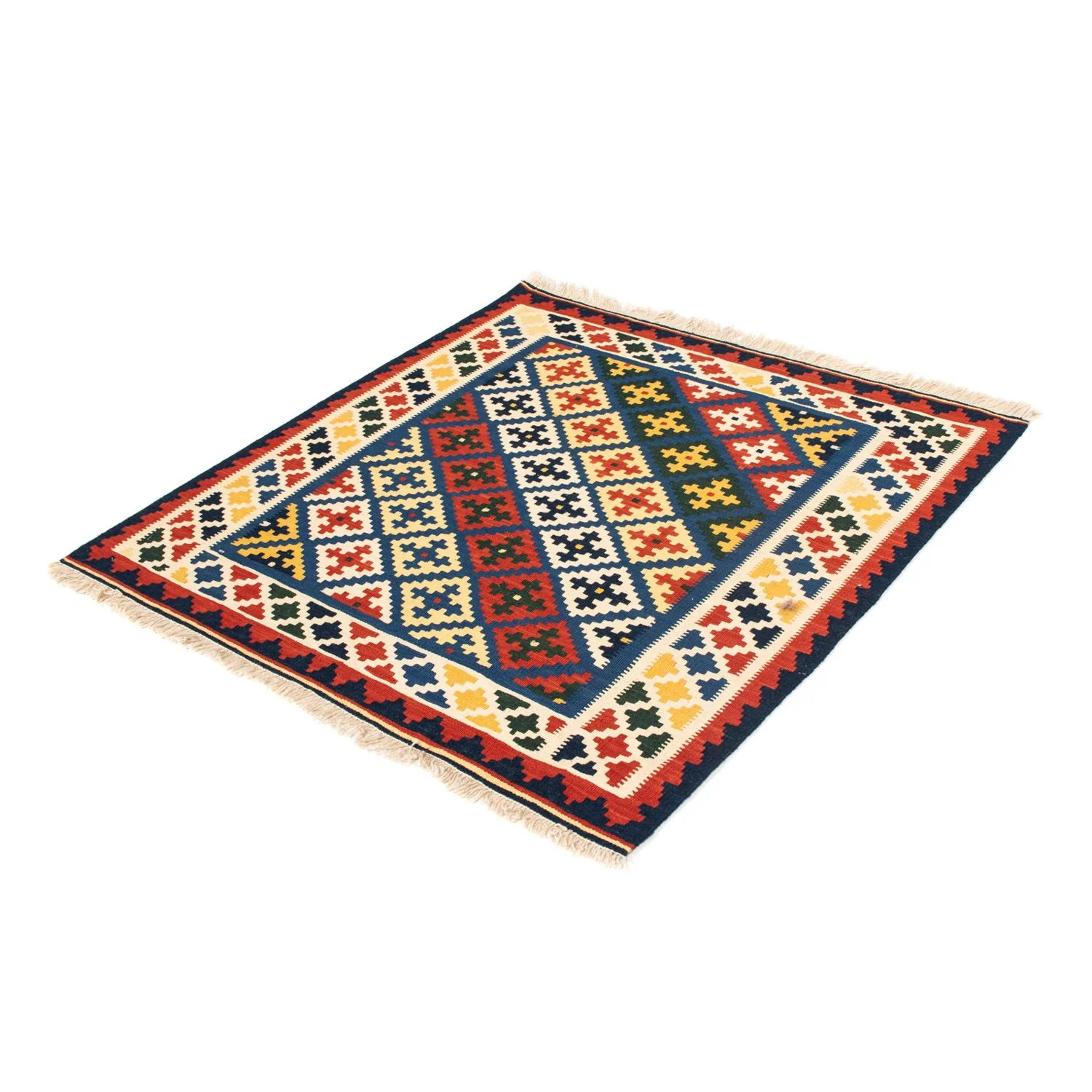 Kelim Teppich - Oriental 101 x 101 cm - beige - Image 5