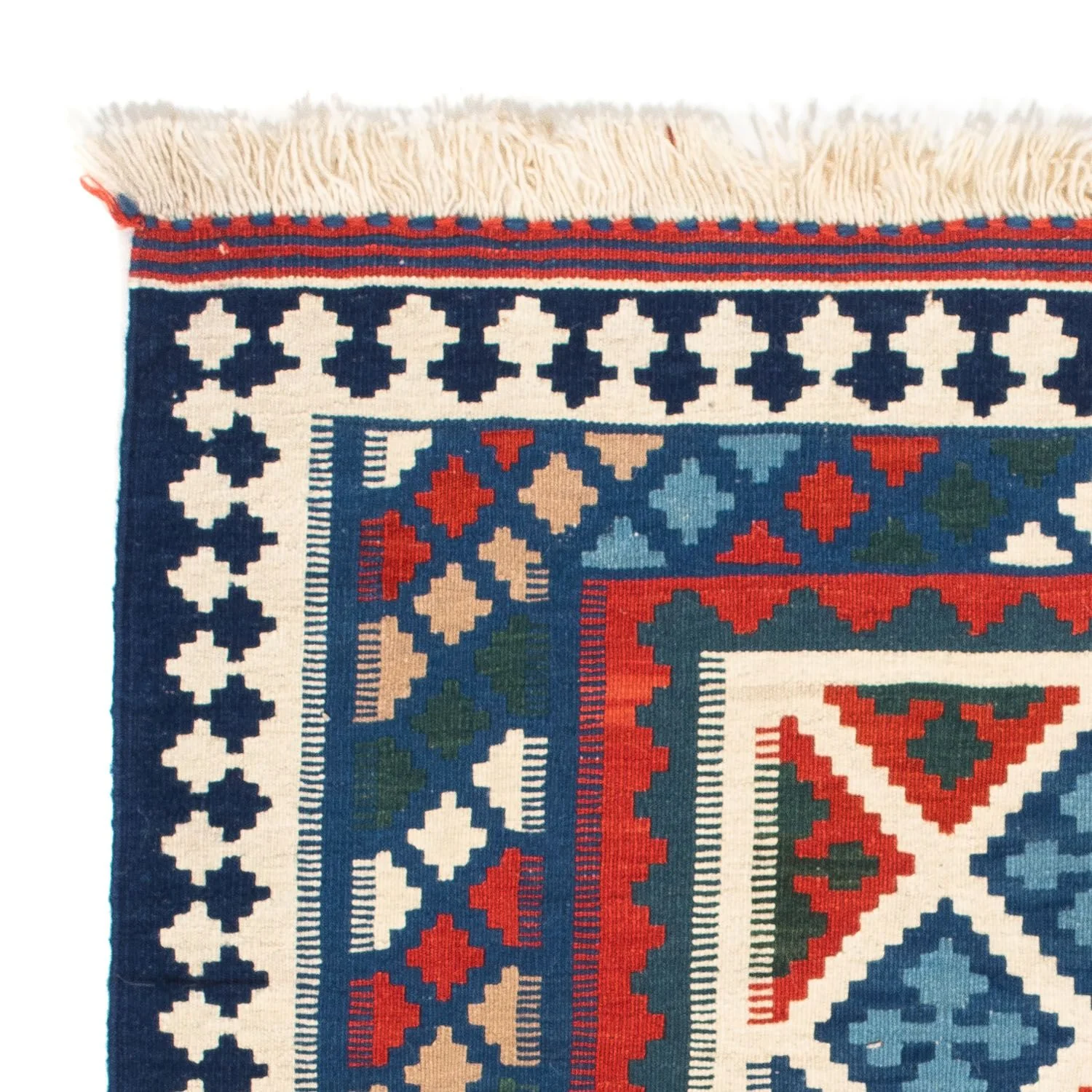 Kelim Teppich - Oriental 103 x 100 cm - dunkelblau - Image 3