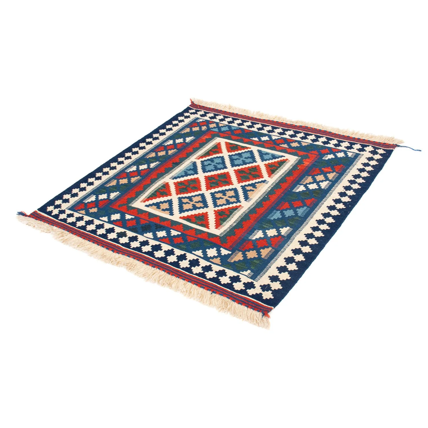 Kelim Teppich - Oriental 103 x 100 cm - dunkelblau - Image 5